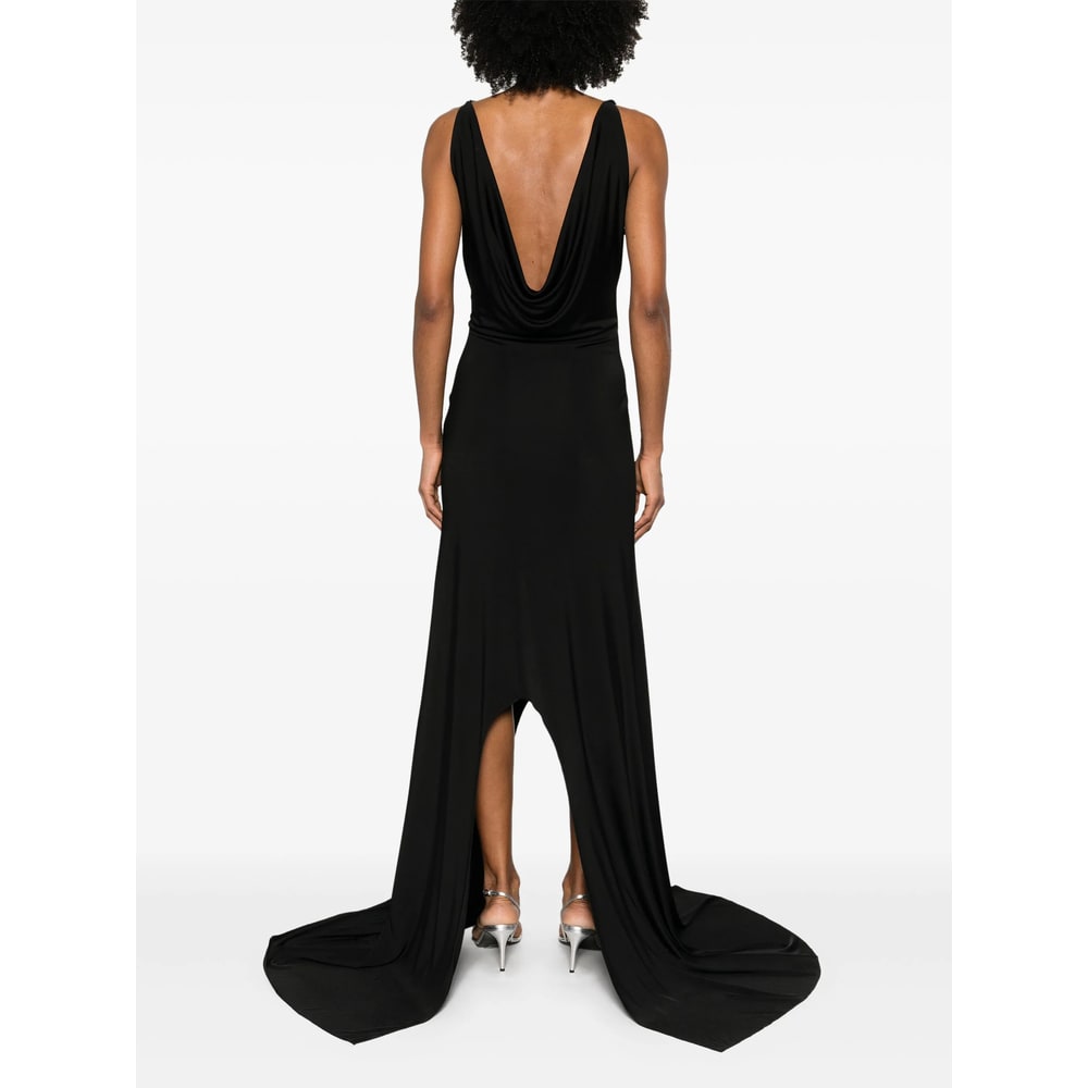 David Koma Crystal Embellished Dress Dress In Black