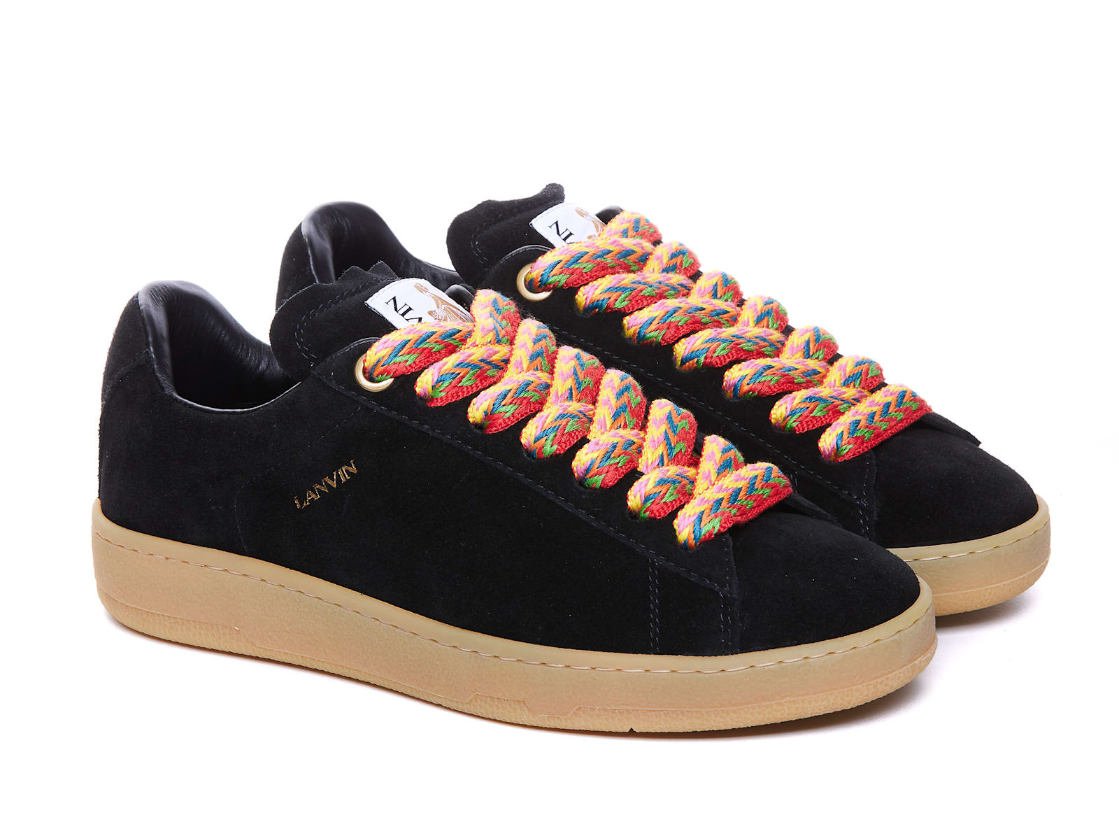 Shop Lanvin Curb Lite Sneakers In Black