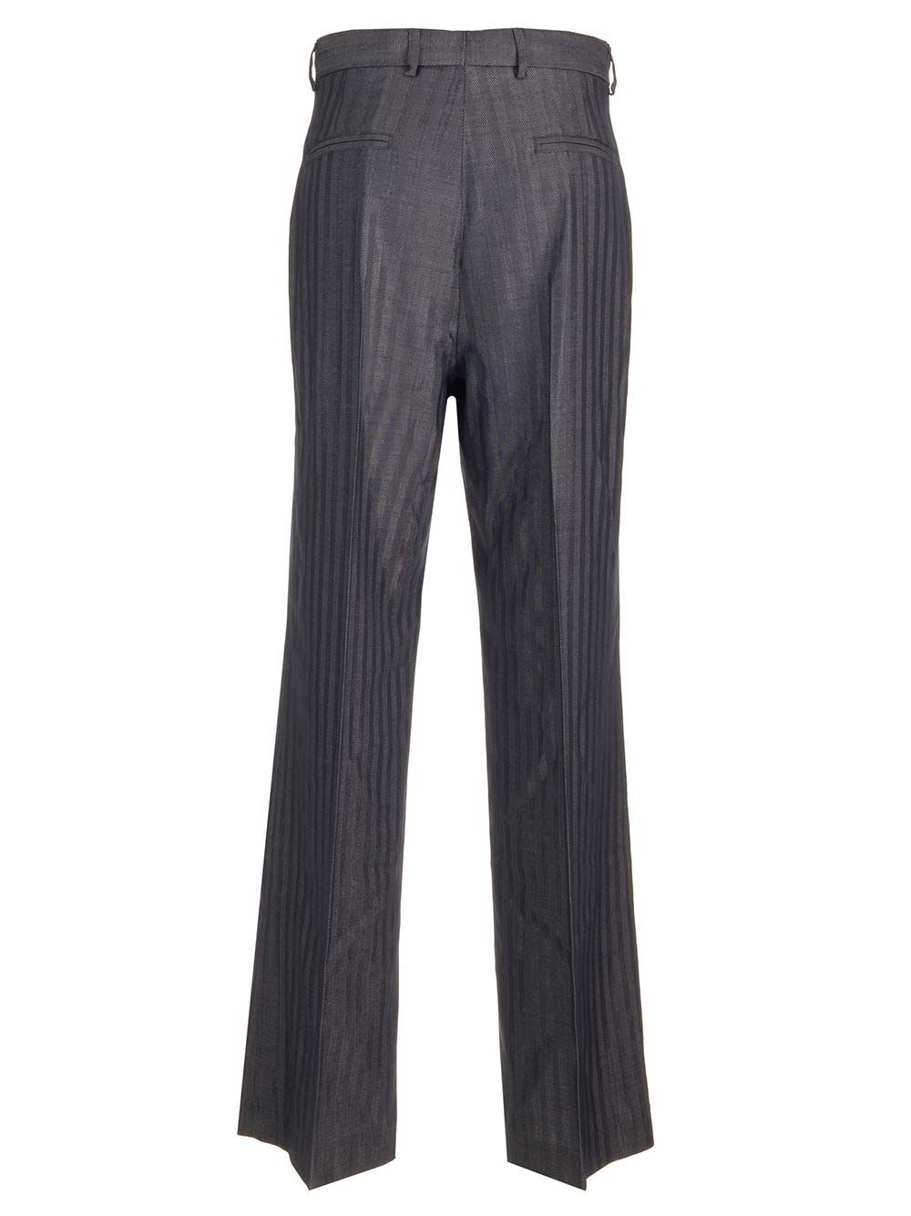 Shop Etro Tailored Trousers In Grey