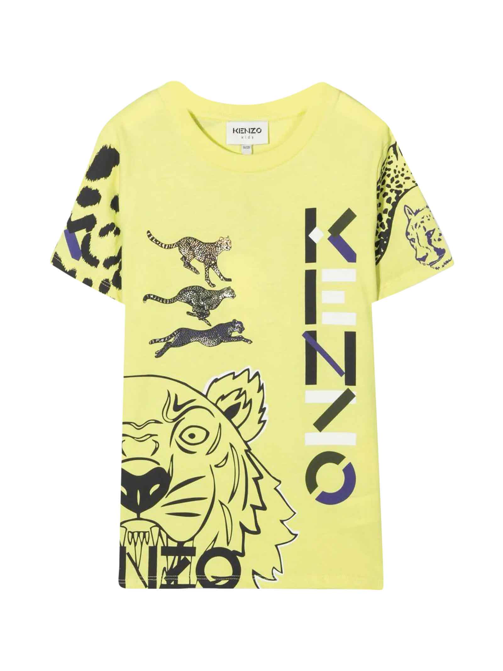 Kenzo Kids Yellow T-shirt Unisex.