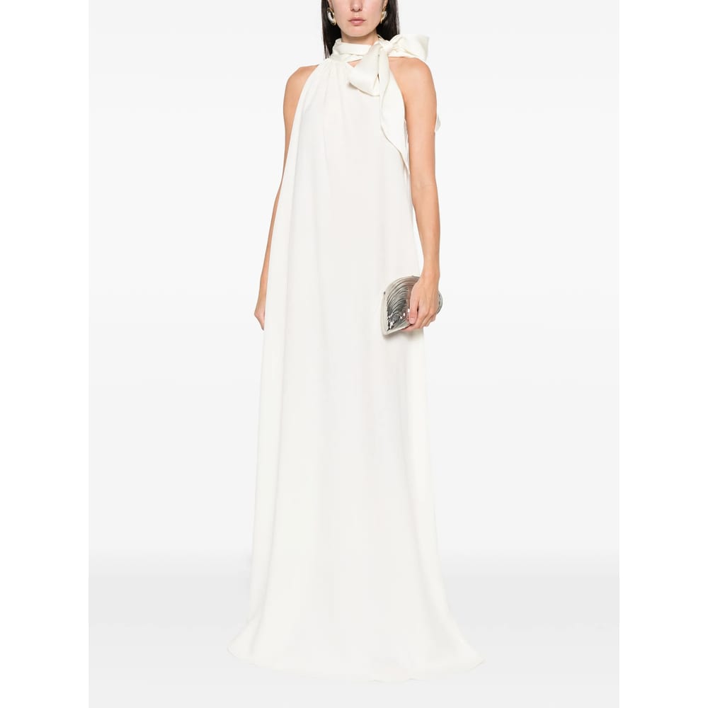 Taller Marmo One-shoulder Draped Maxi Dress In White