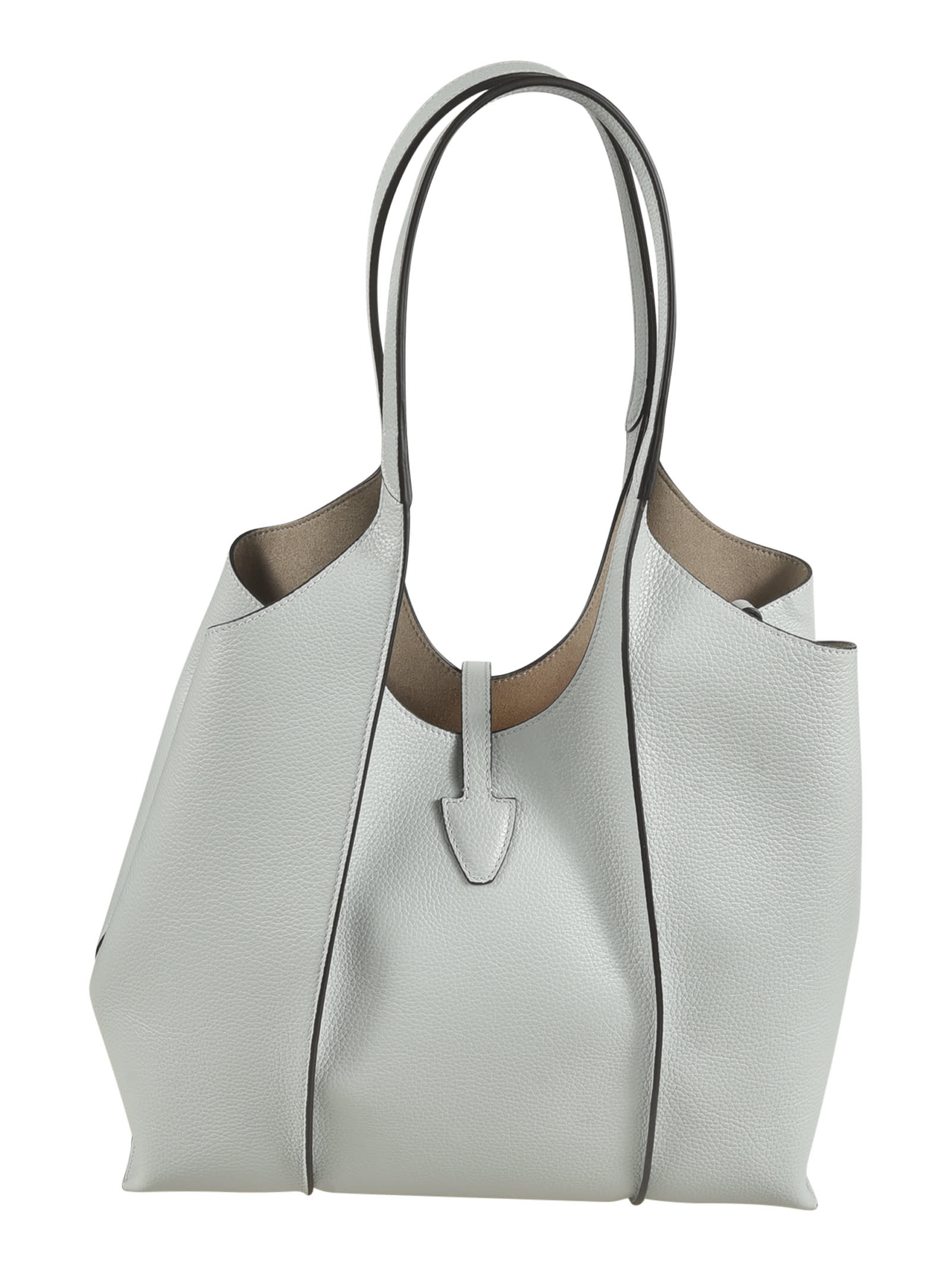 Tod's T Plaque Open Top Shopper Bag In B215