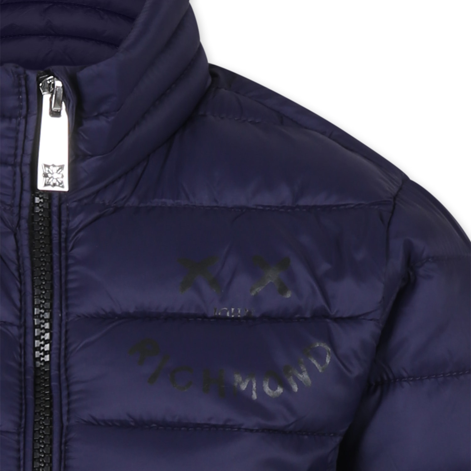 Shop Richmond Blue Down Jacket For Boy