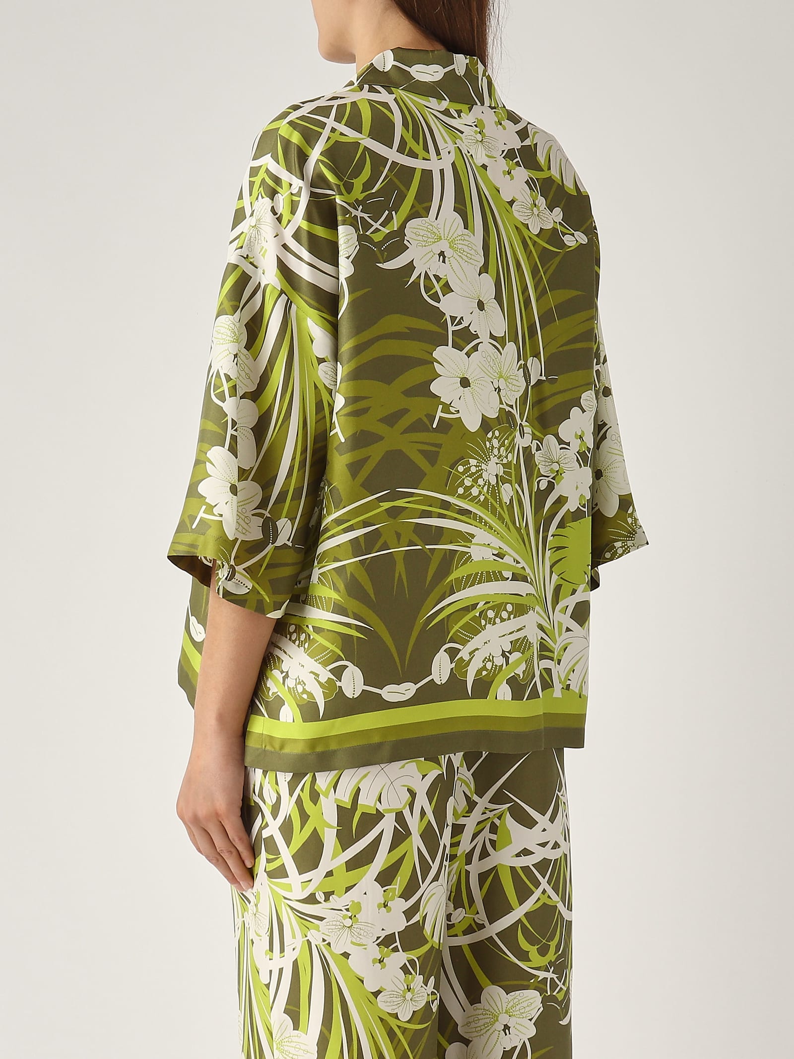 Max Mara Studio Shirt Woman Beige In Green