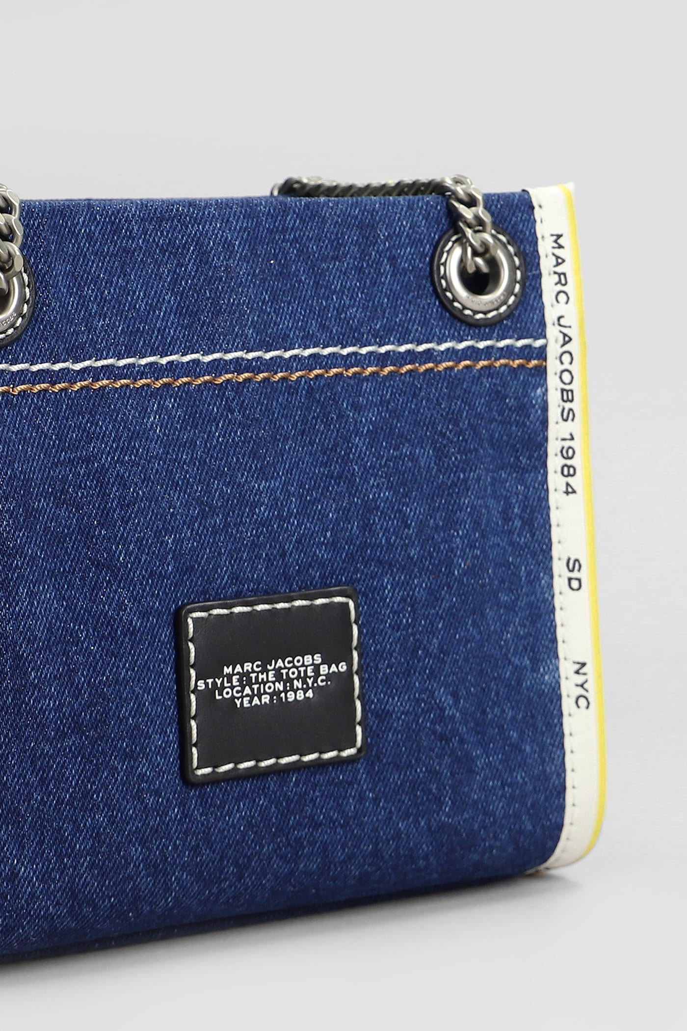 Shop Marc Jacobs The Crossbody Tote Tote In Blue Denim