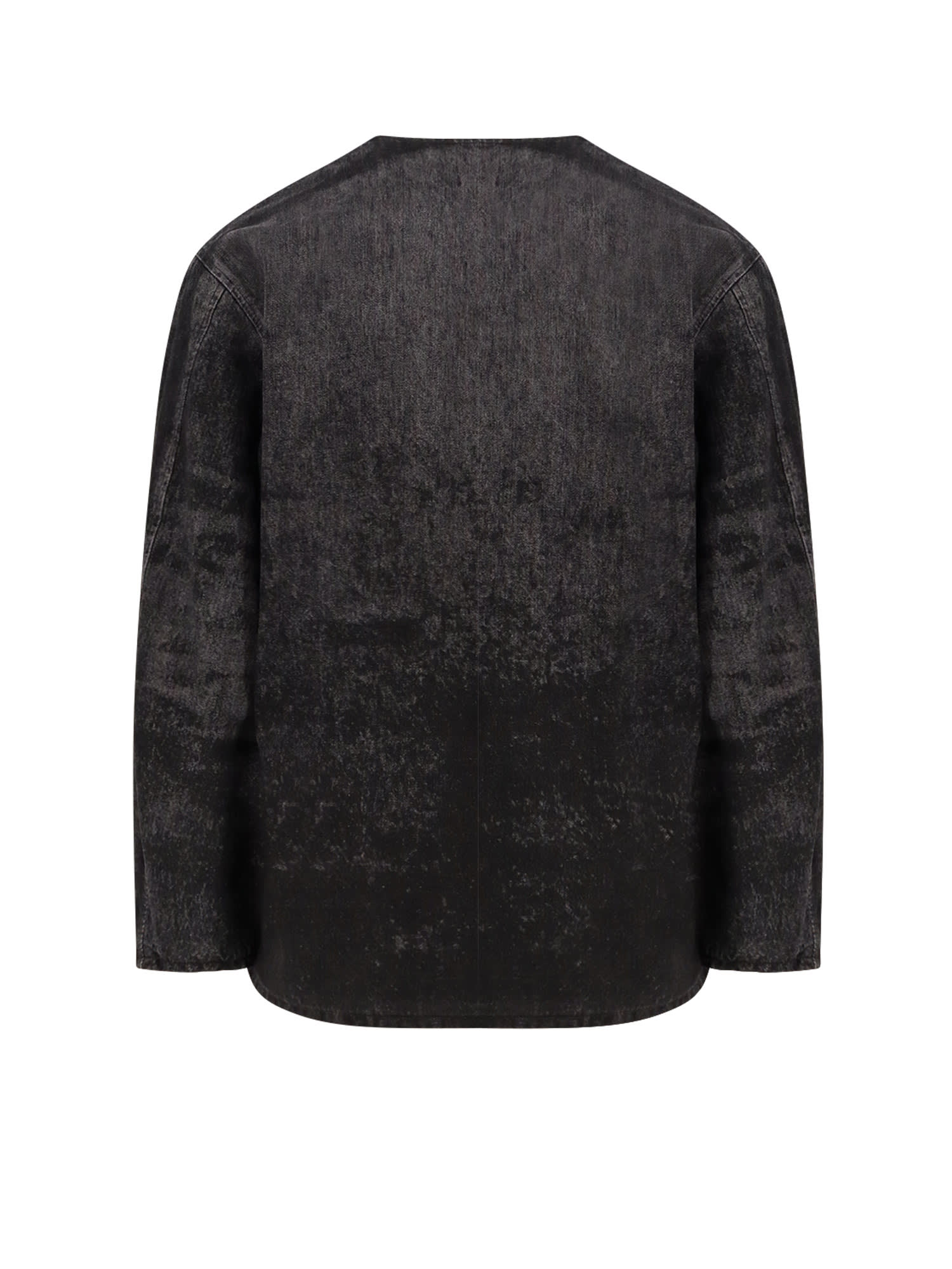 Diesel D-boy-fsh1 Denim Jacket In Gray