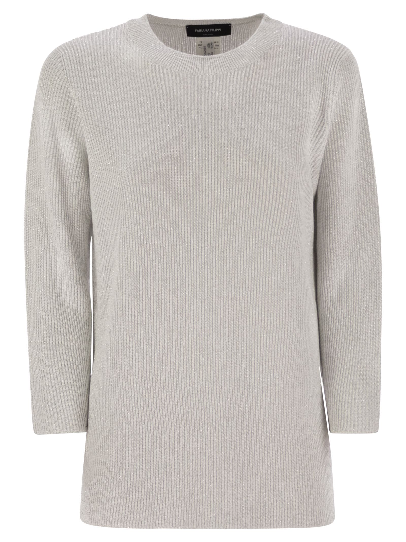 Fabiana Filippi Crew-neck Sweater With Lurex