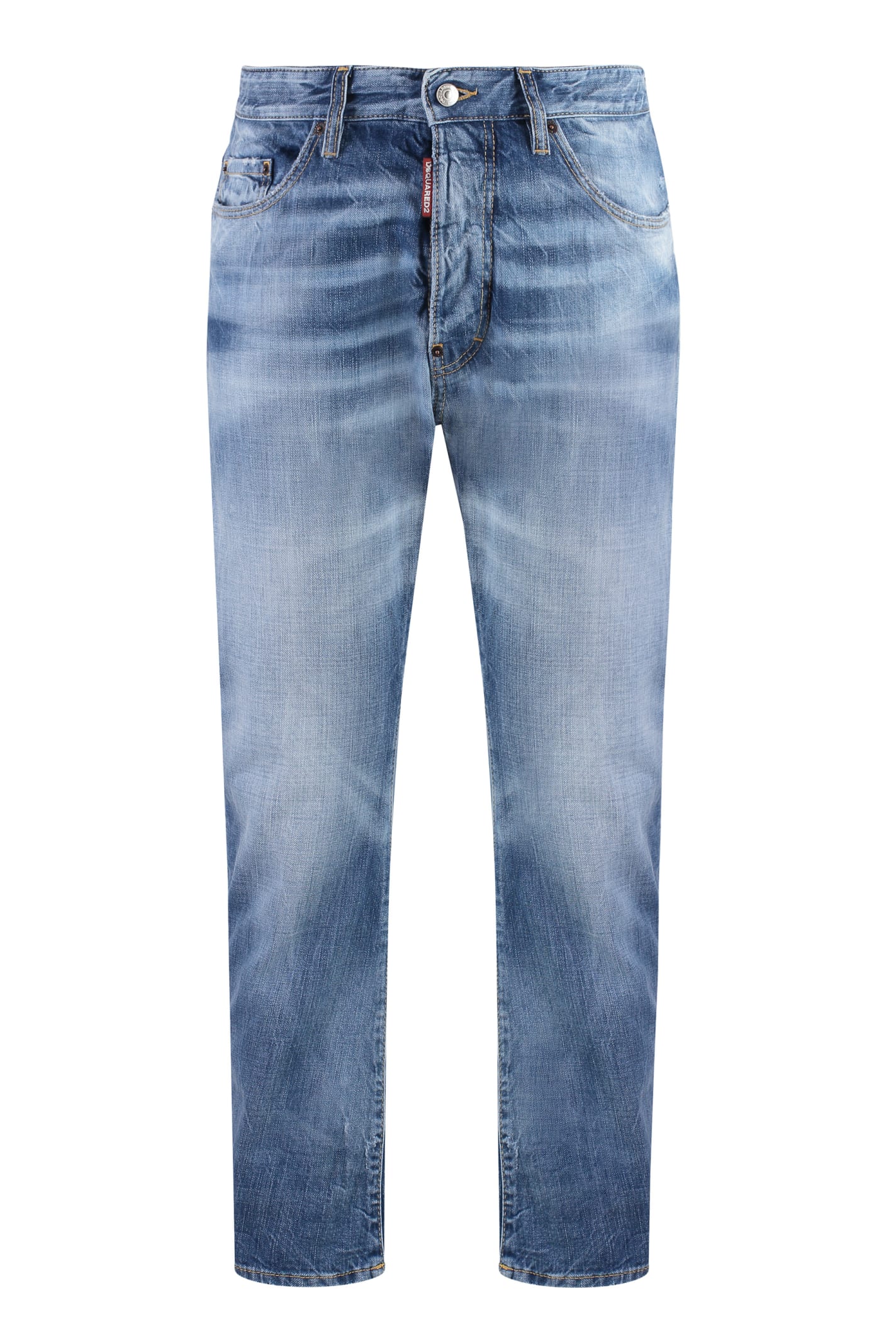 Shop Dsquared2 Bro 5-pocket Jeans In Denim