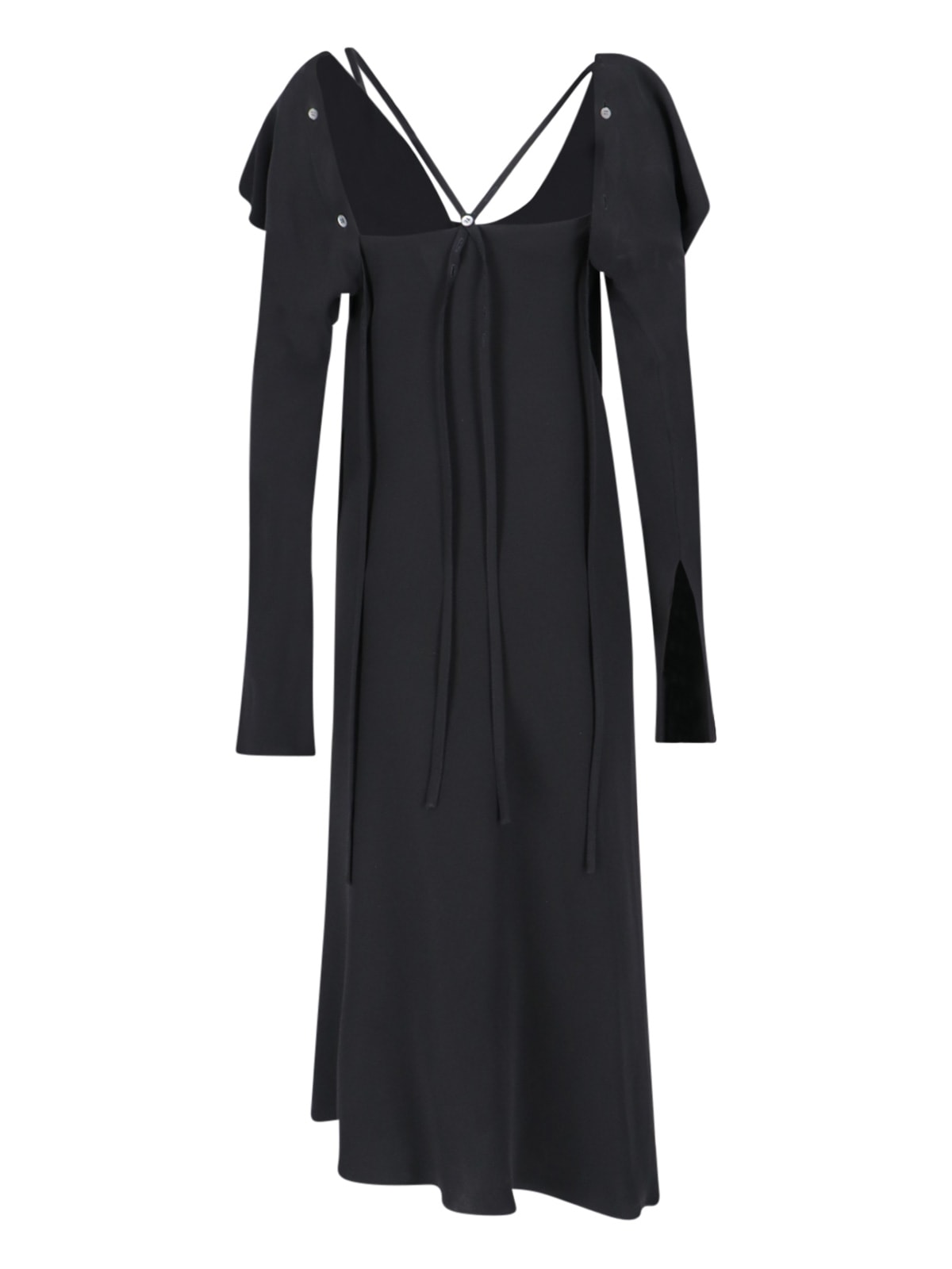 Shop Setchu Origami Dress In Black