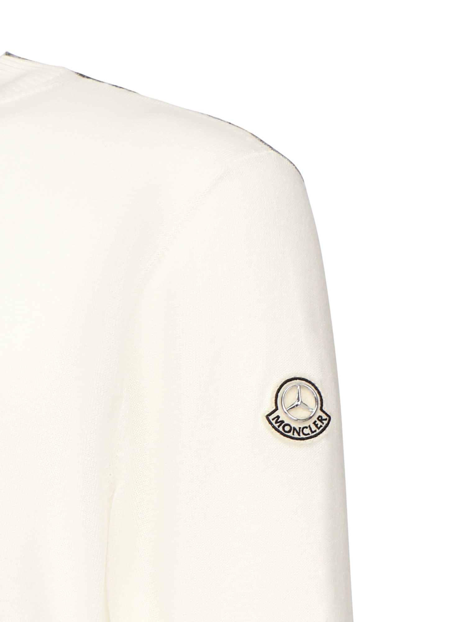 Moncler X Mercedes-benz By Nigo Logo Sweater In White