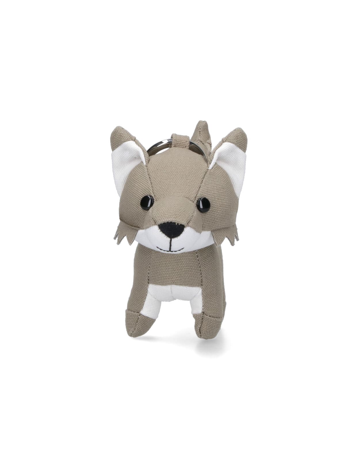 Maison Kitsuné Fox Keyring In Brown