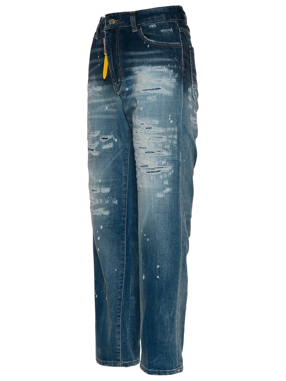 Shop Dsquared2 Jeans Mon Pull Boston In Denim Azzurri Jeans In Bleu