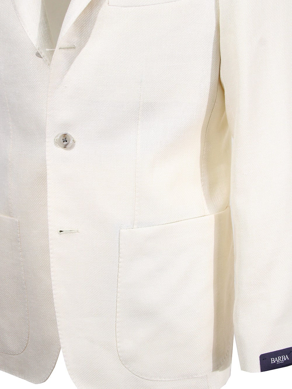 Shop Barba Napoli Barba Single-breasted Jacket In White