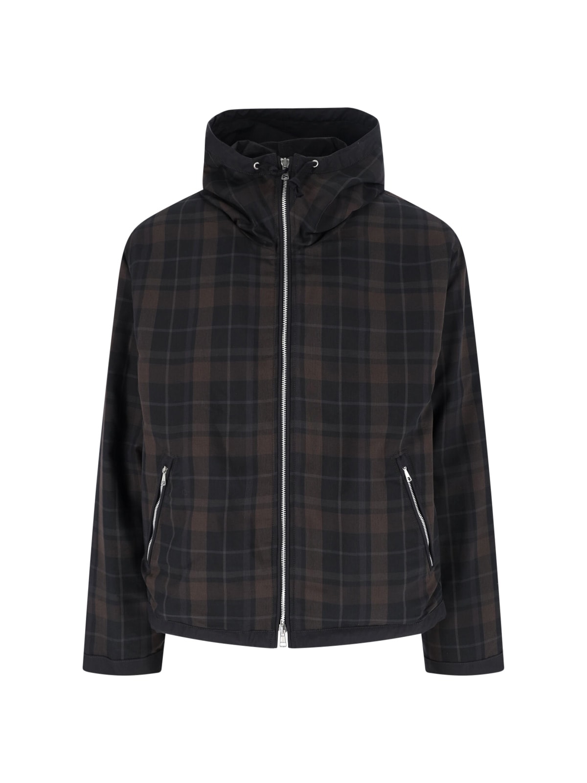 Check Zip Sweatshirt