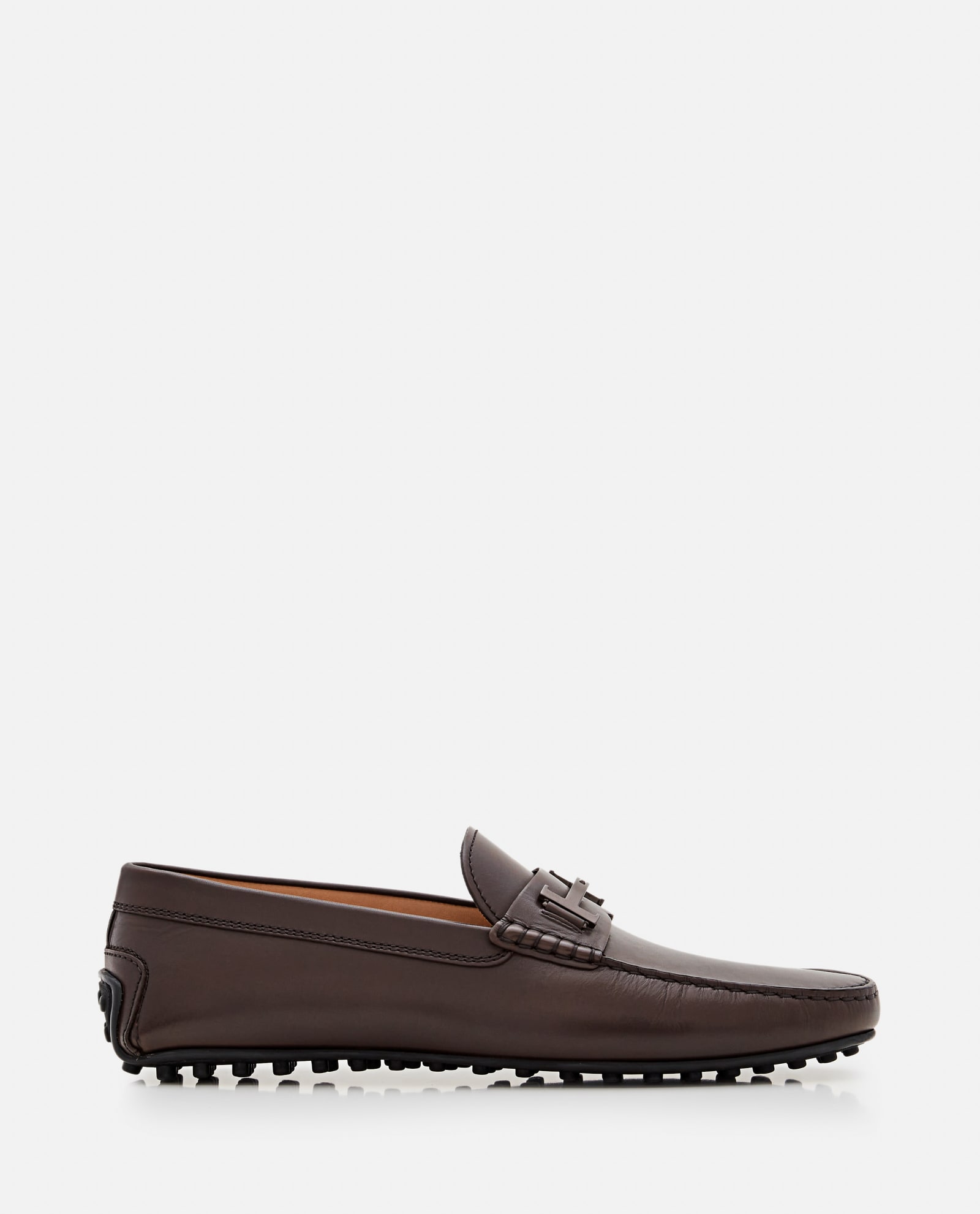 Shop Tod's City Gommino Loafers In Brown