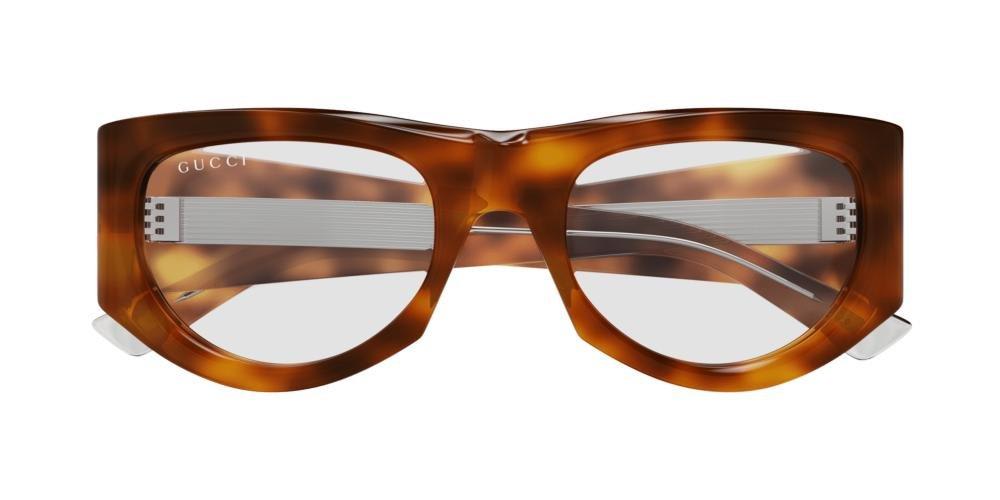 Gucci Rectangular Frame Sunglasses In Brown