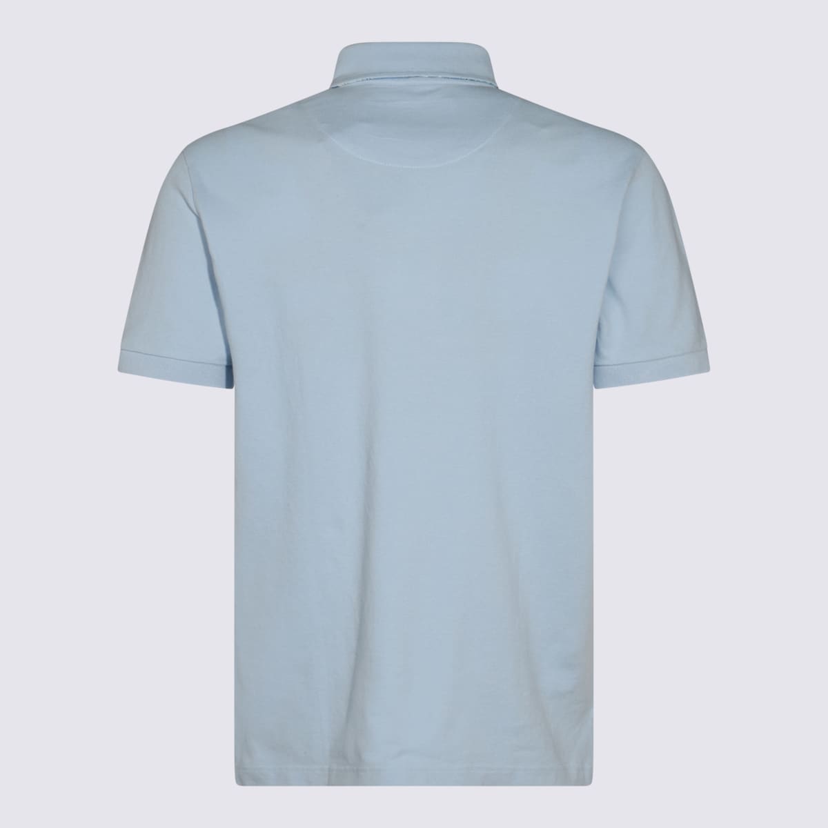 ETRO LIGHT BLUE COTTON POLO SHIRT 