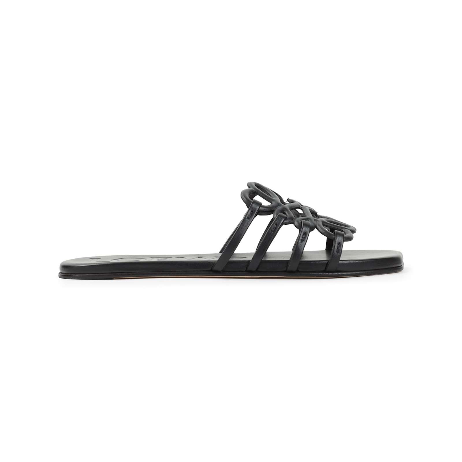 Loewe Petal Anagram Slide In Soft Calfskin