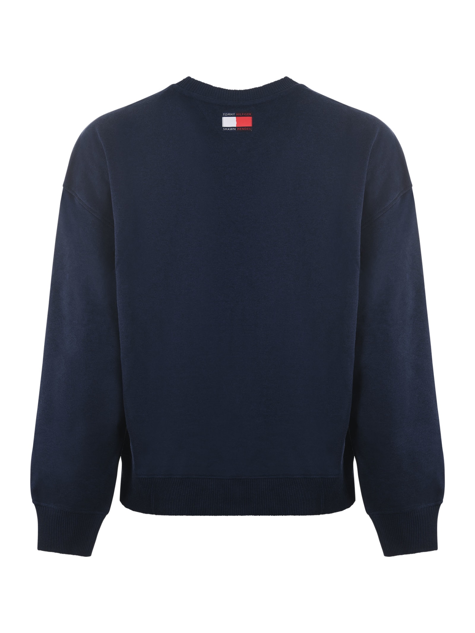 Shop Tommy Hilfiger Sweatshirt In Blu Scuro
