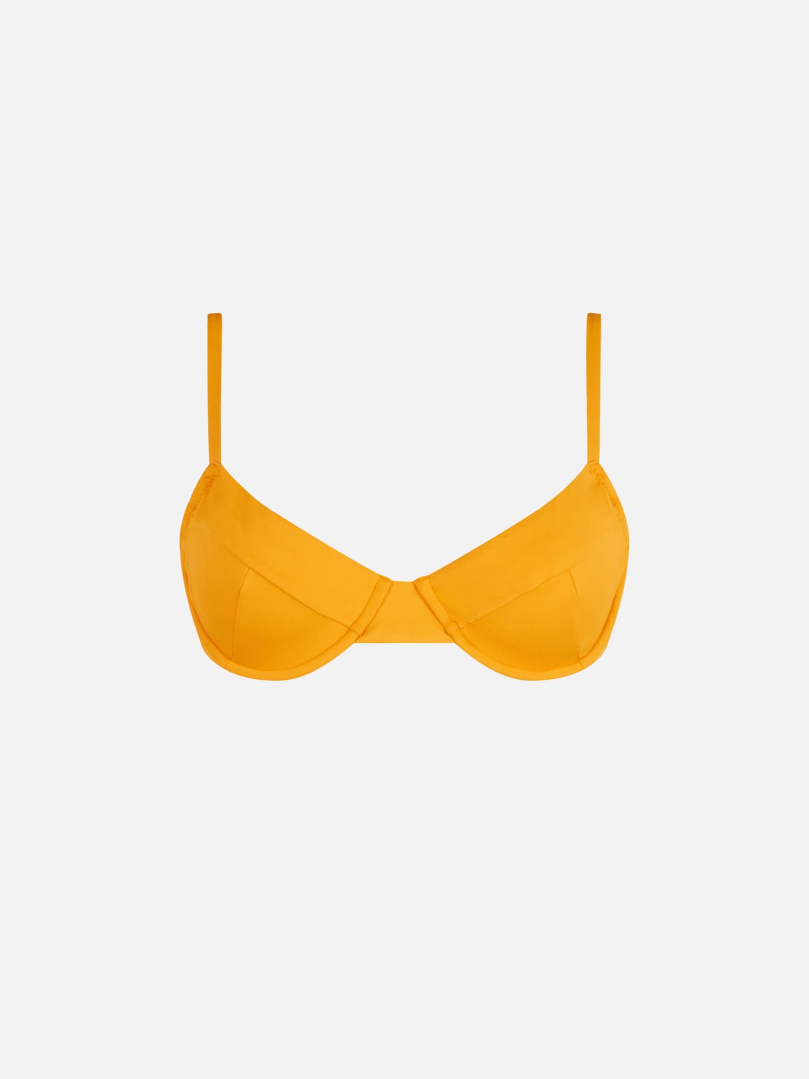 Mc2 Saint Barth Ochre Bea Underwired Bralette Top In Yellow