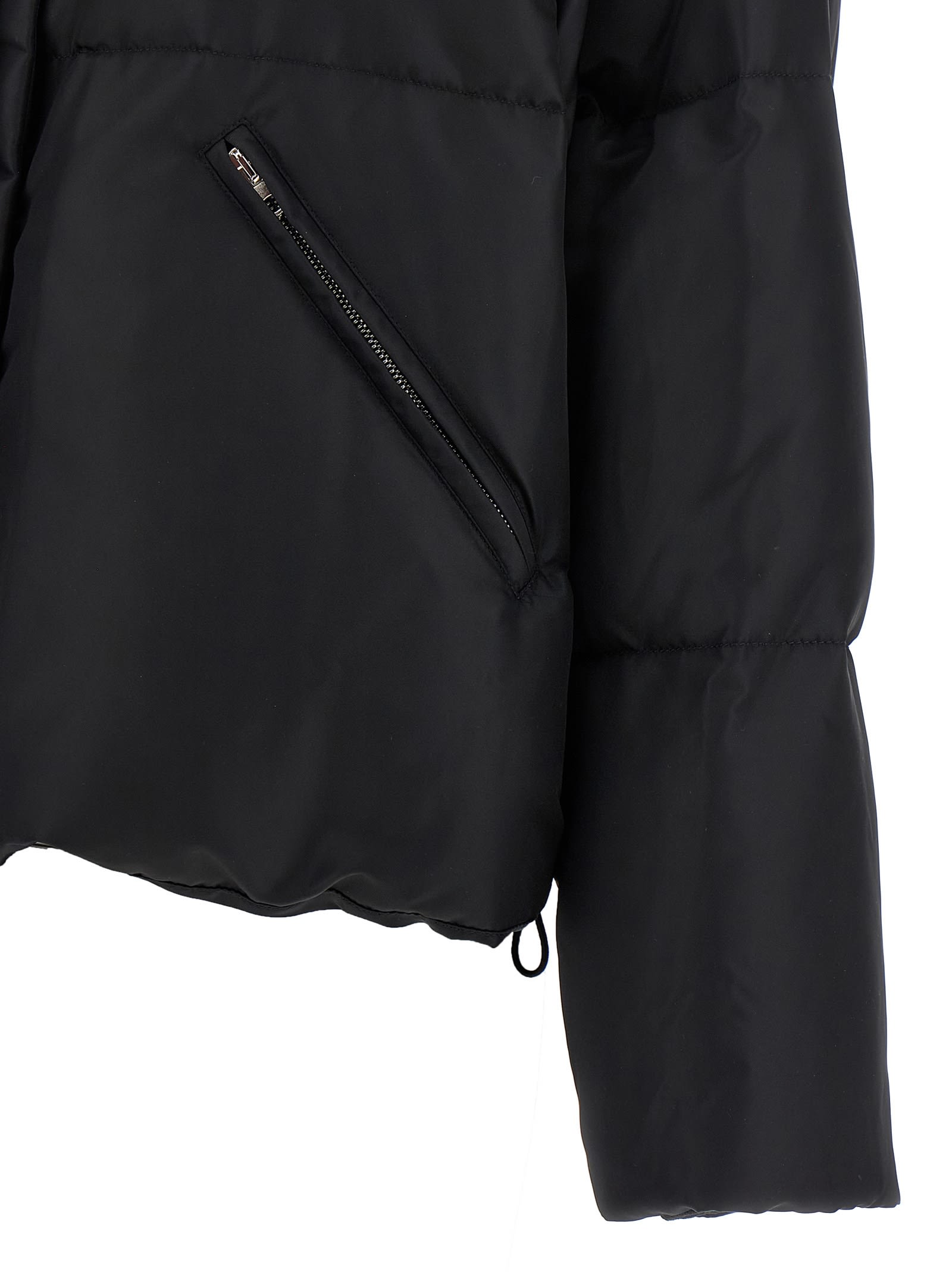 Mm6 Maison Margiela Mm6 By Maison Margiela Scarf Down Jacket In Black