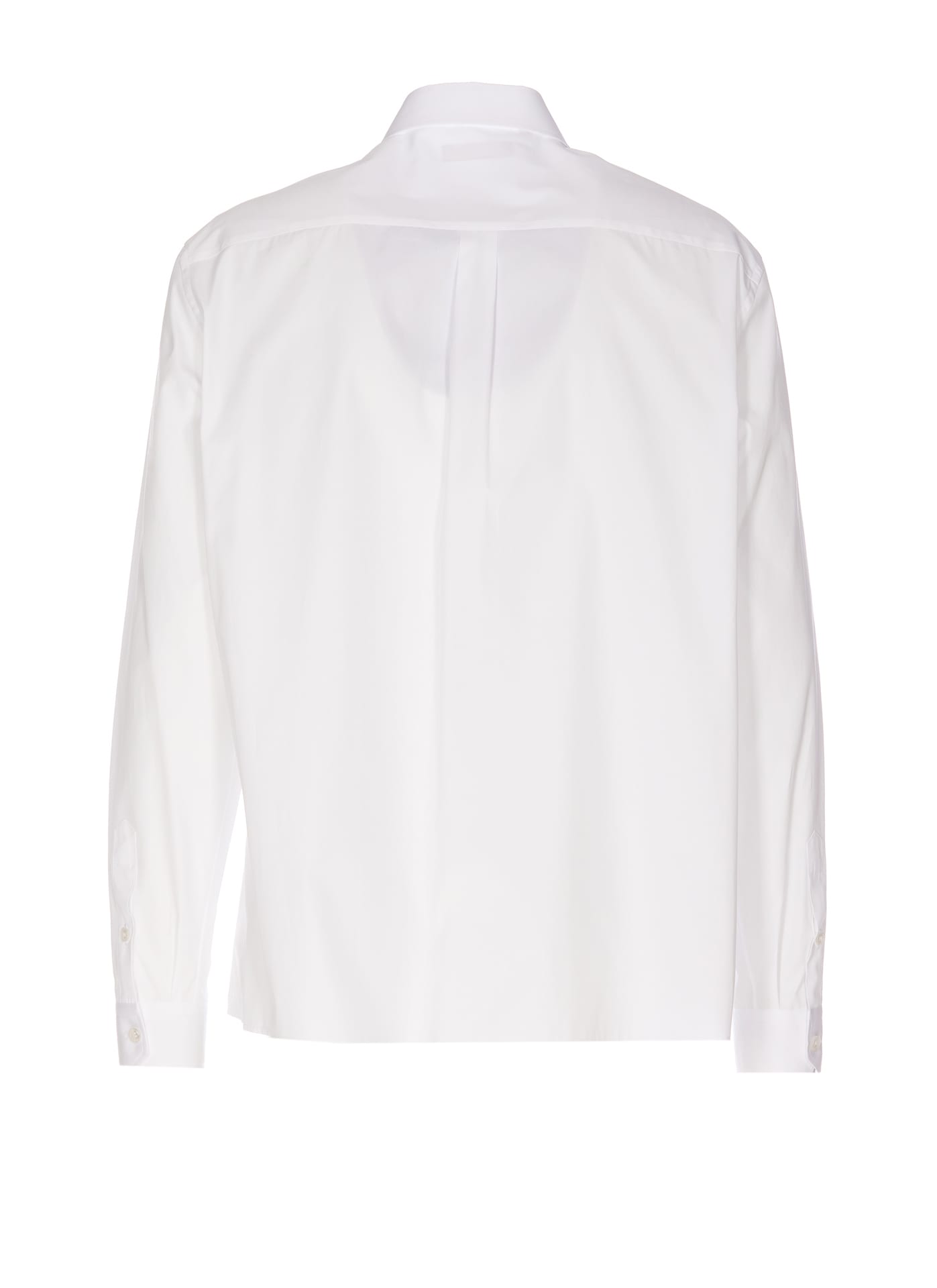 Shop Dolce & Gabbana Logo Plaque Martini Shirt In Bianco