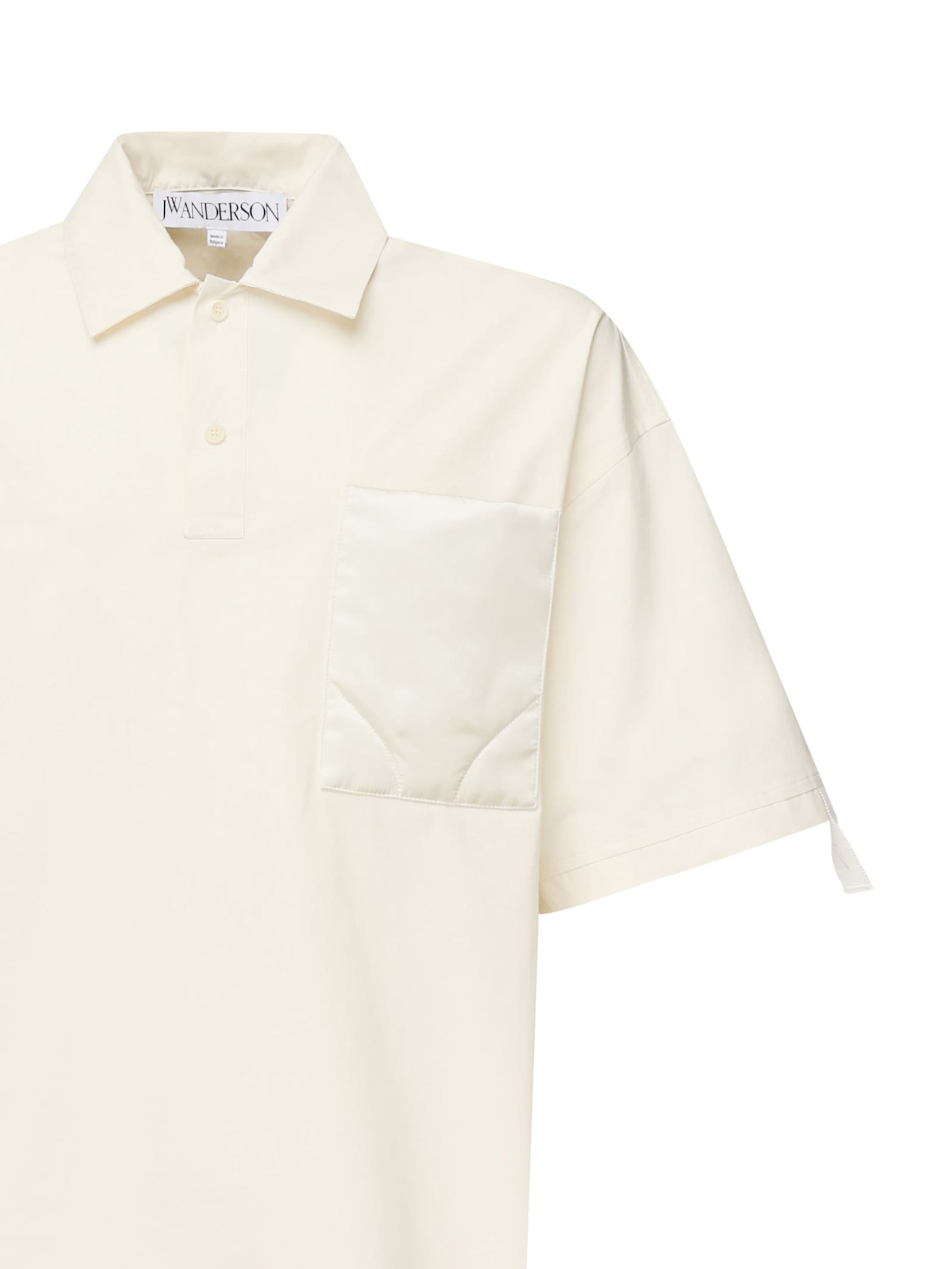 Jw Anderson Polo Oversized Quilted Pocket In White