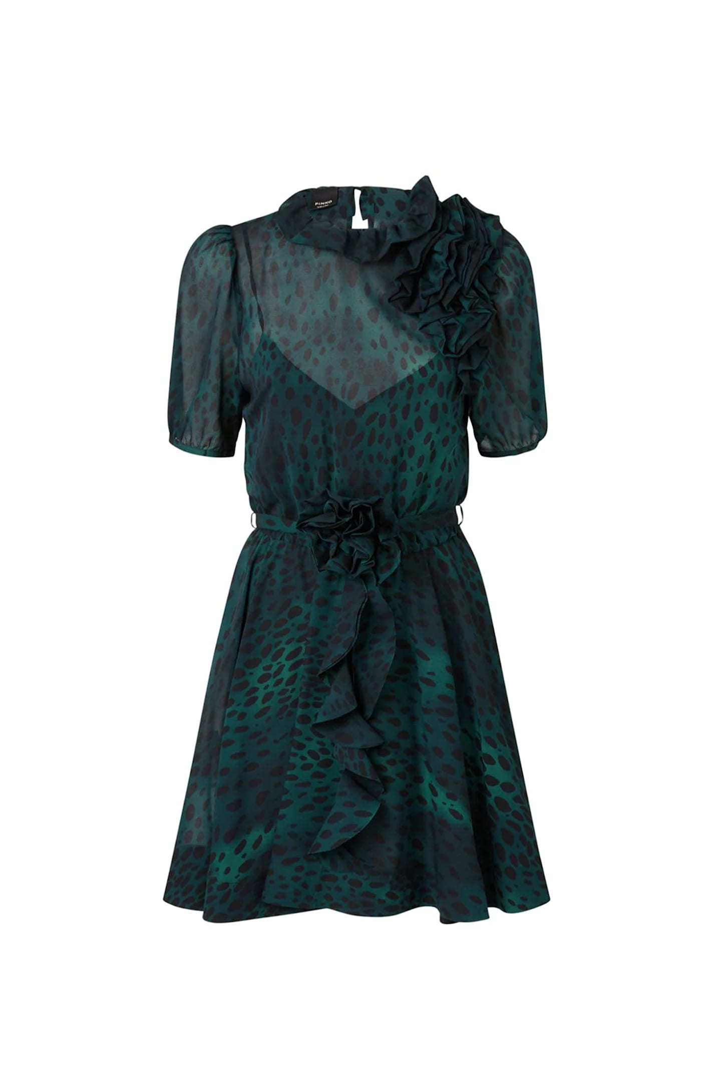 Shop Pinko Bayonne Dress In Green