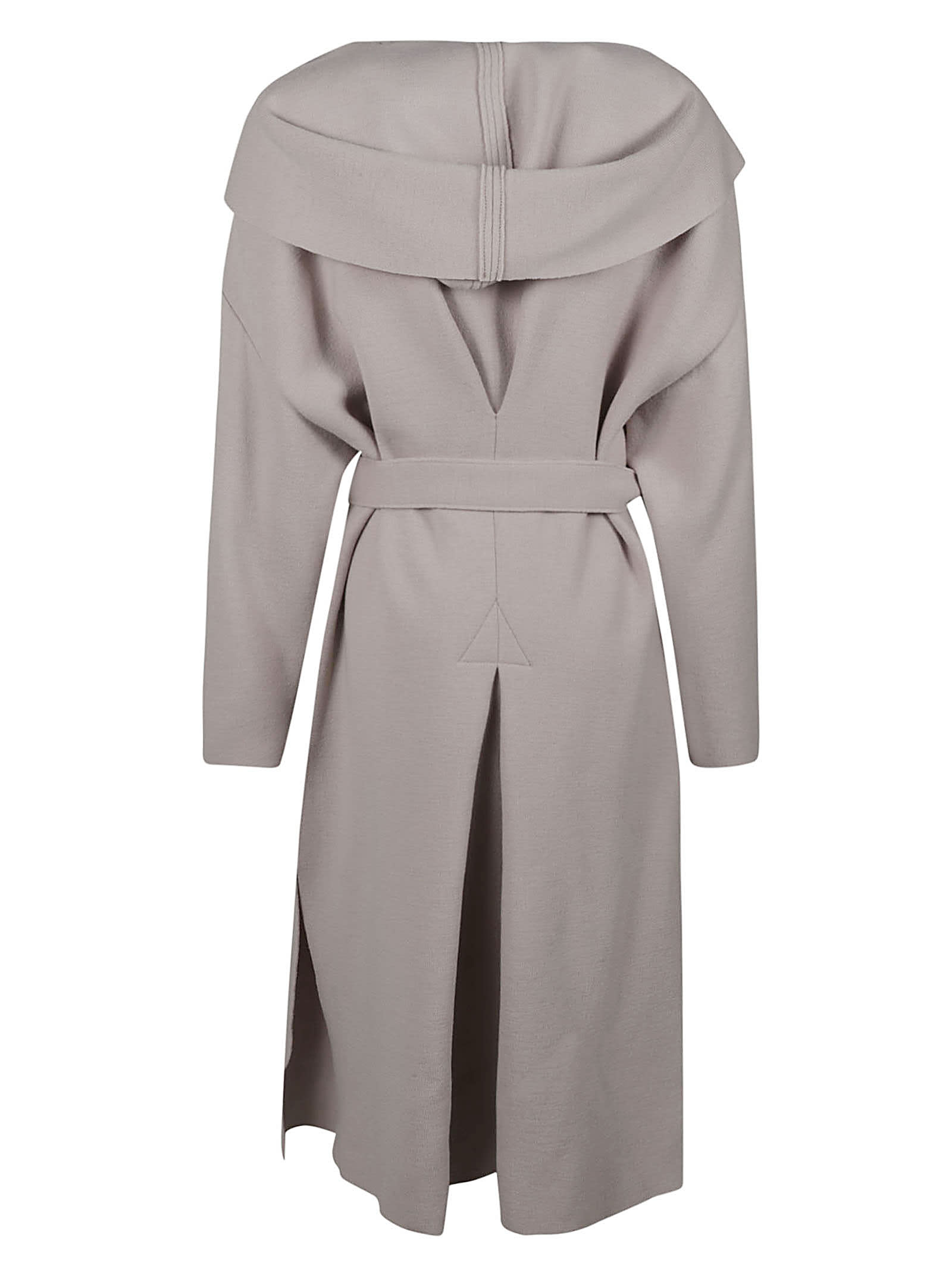 Shop Barena Venezia Belted Long Coat In Sabbia