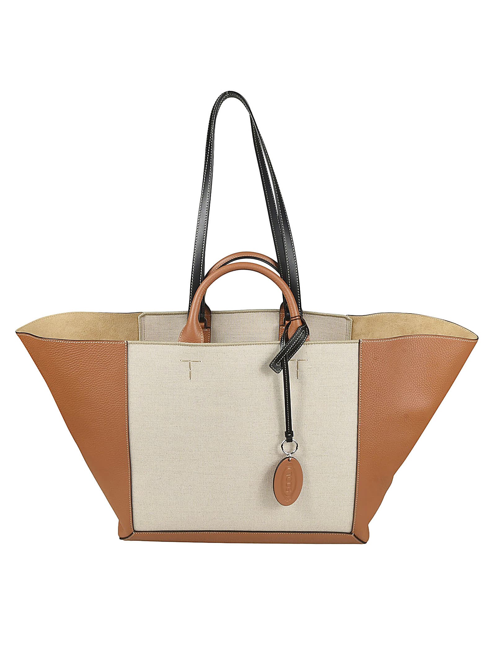 Shop Tod's Cln Shopper Bag In Brown