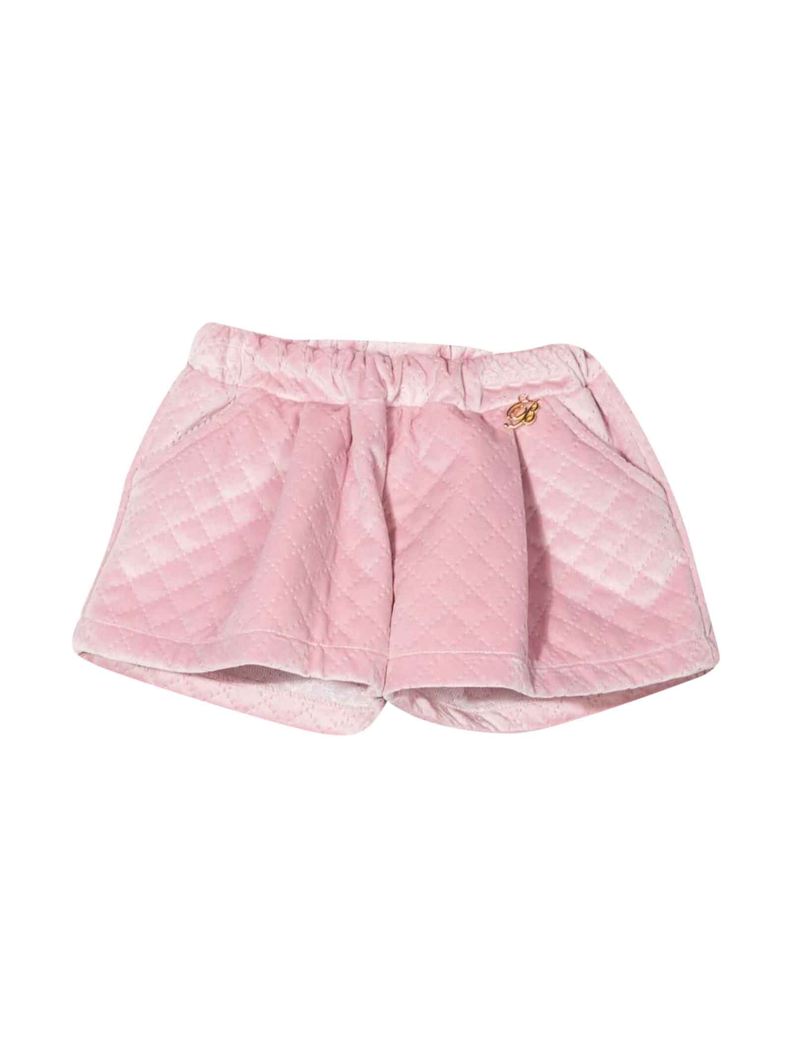 Miss Blumarine Pink Shorts Baby Kids