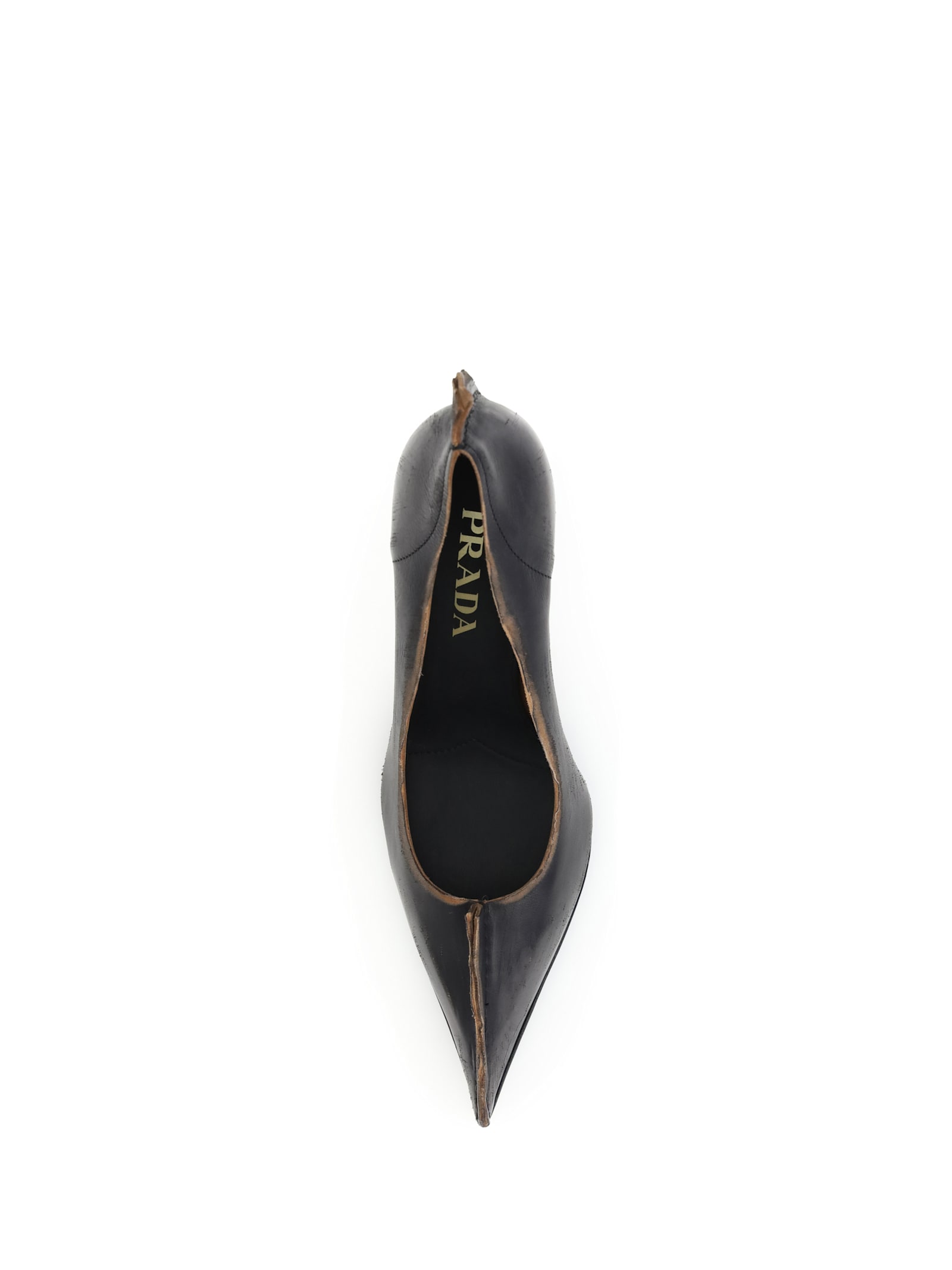 Prada Leather Pumps In Black
