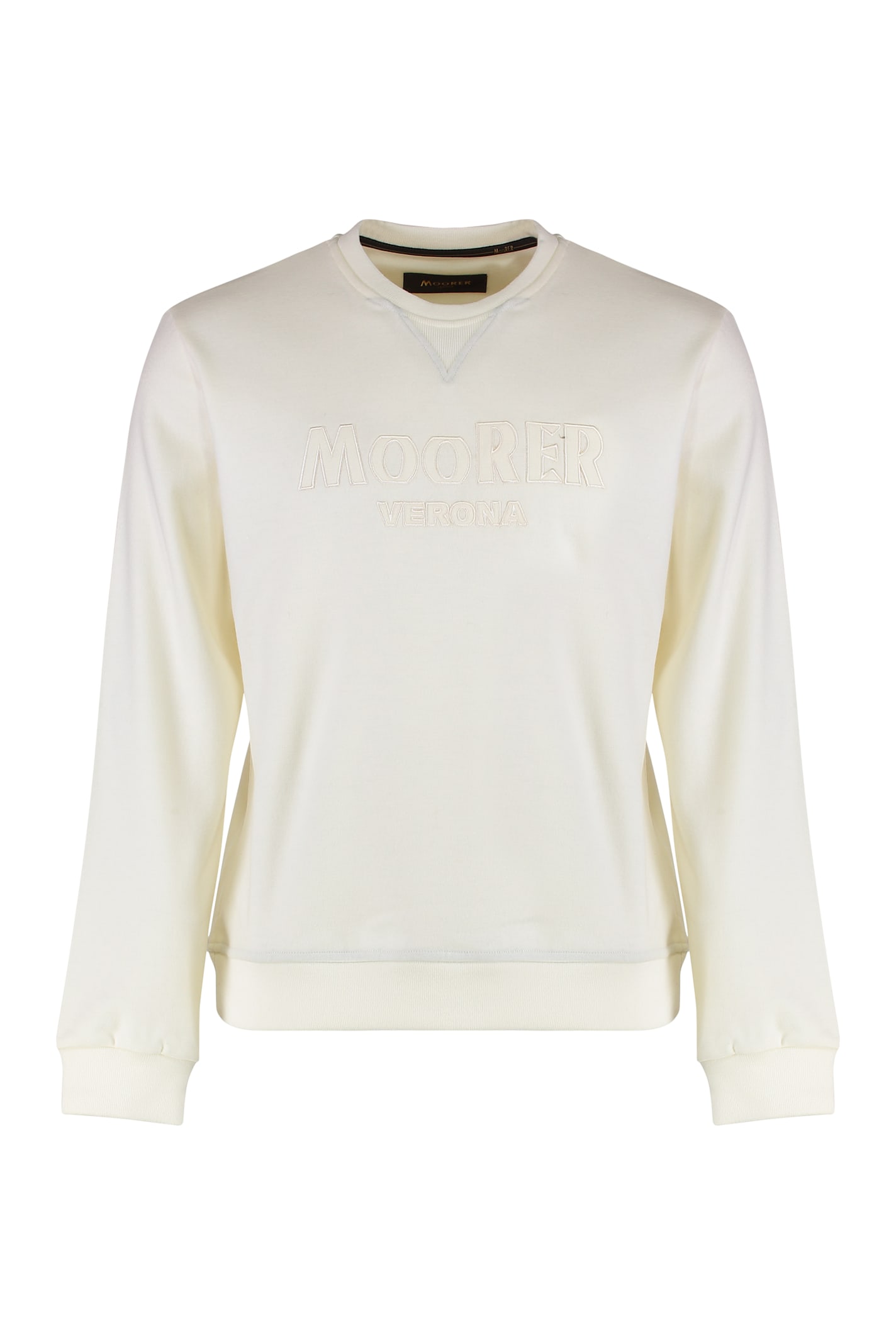 Moorer Marten Virgin Wool Sweater In White