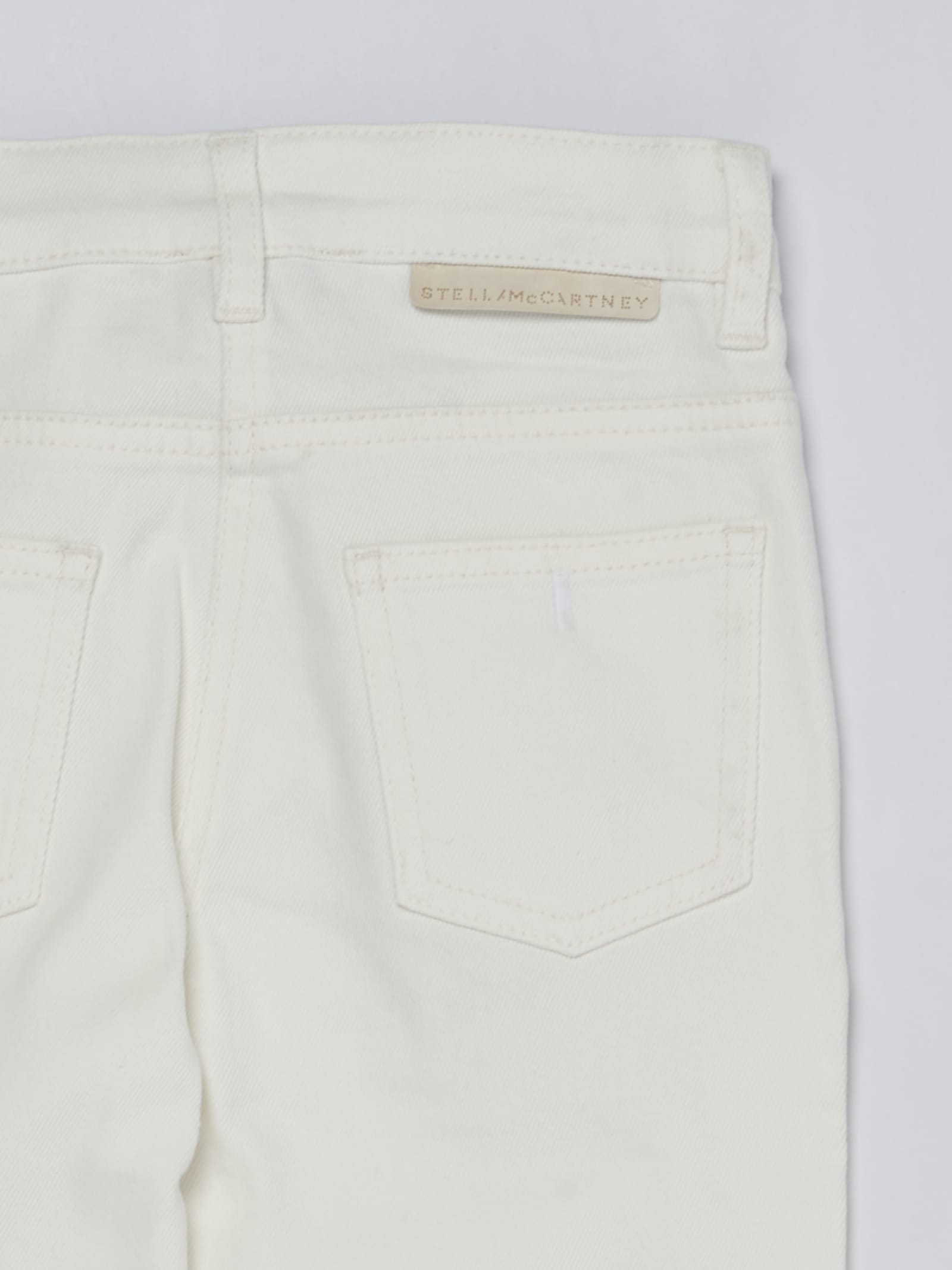 Shop Stella Mccartney Trousers Trousers In Bianco