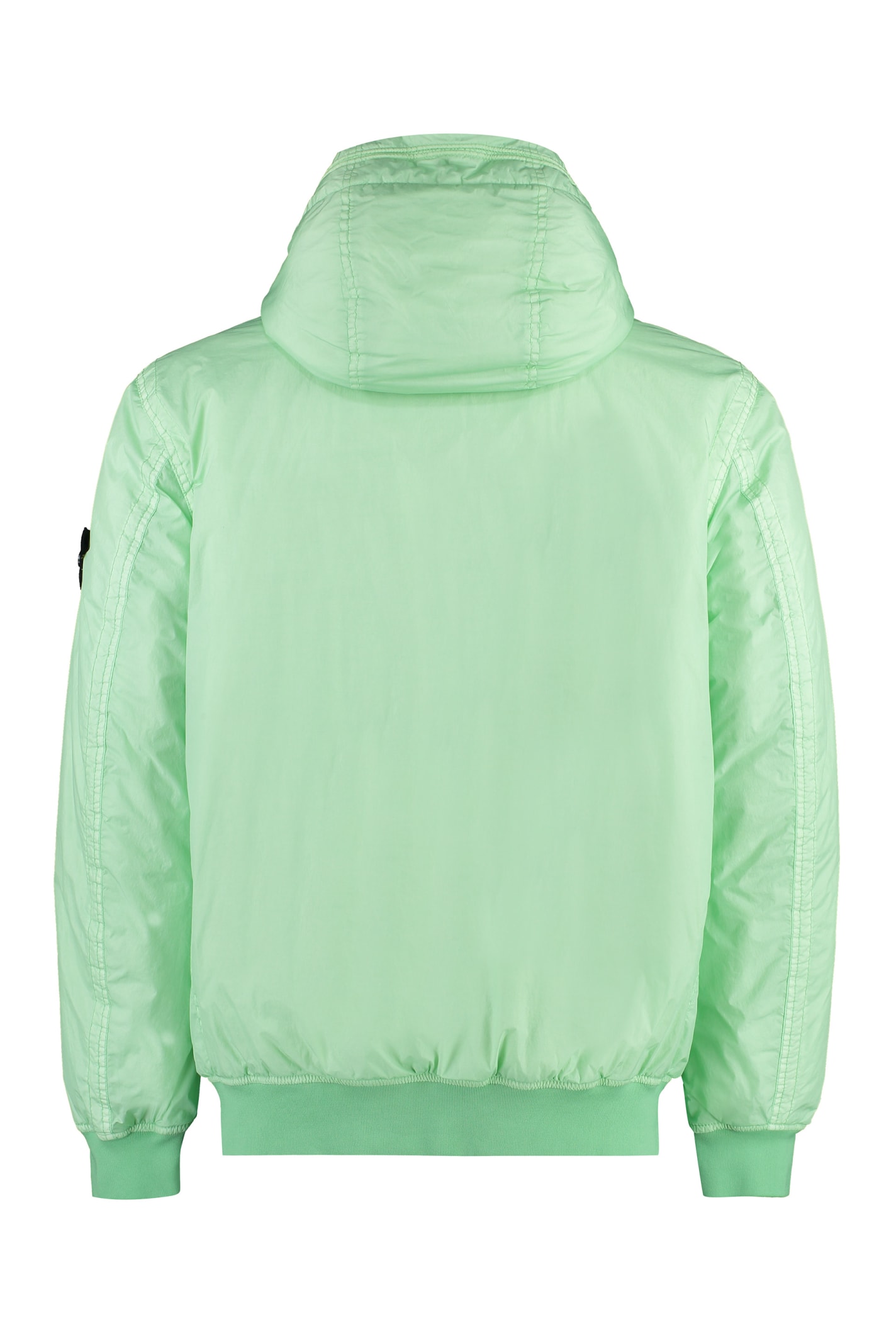 Shop Stone Island Techno Fabric Jacket In Green