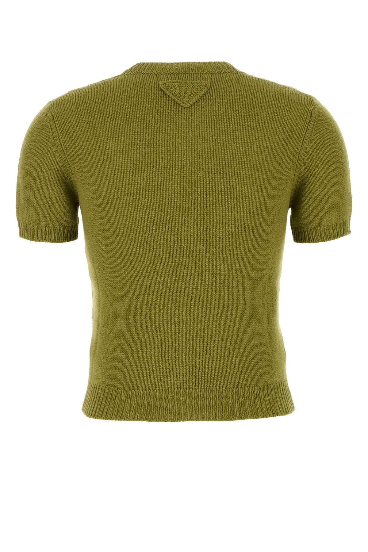 Shop Prada Pistachio Green Cashmere Sweater In Pistacchio