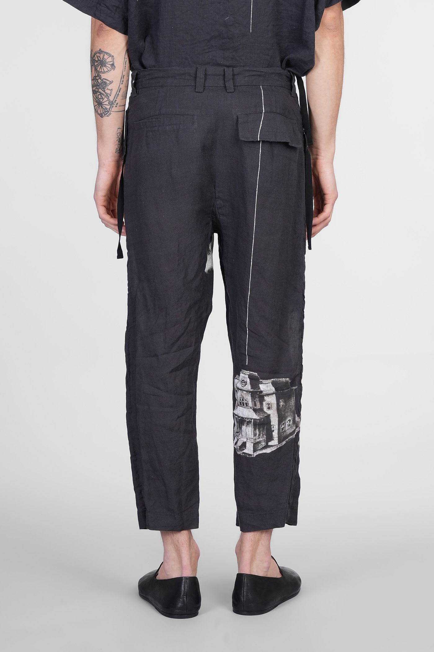Undercover Black Uc1e4501-1 Trousers In Black