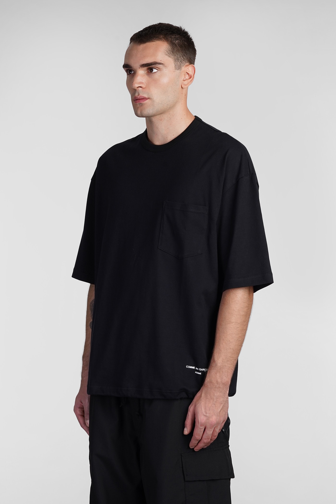 Shop Comme Des Garçons Homme Deux T-shirt In Black Cotton