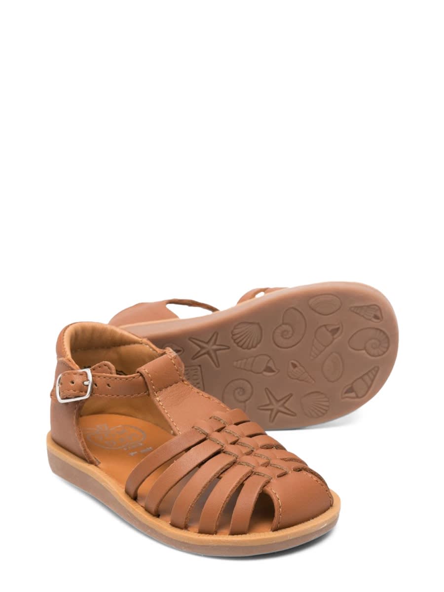 Pom D'api Poppypitti Nappa Camel In Beige