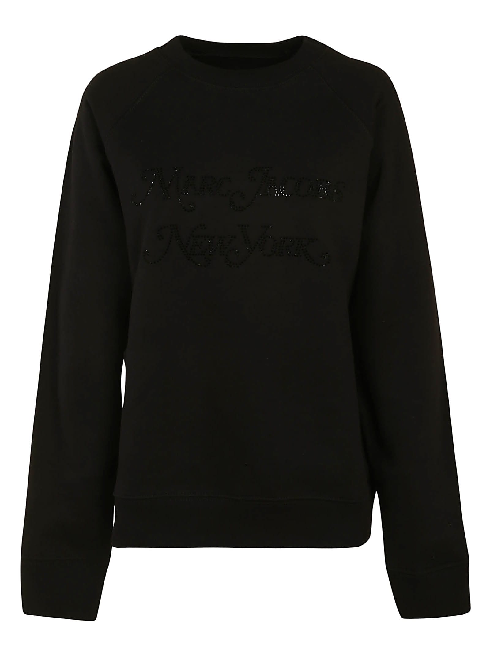 Marc Jacobs Embellished Sweatshirt In Black