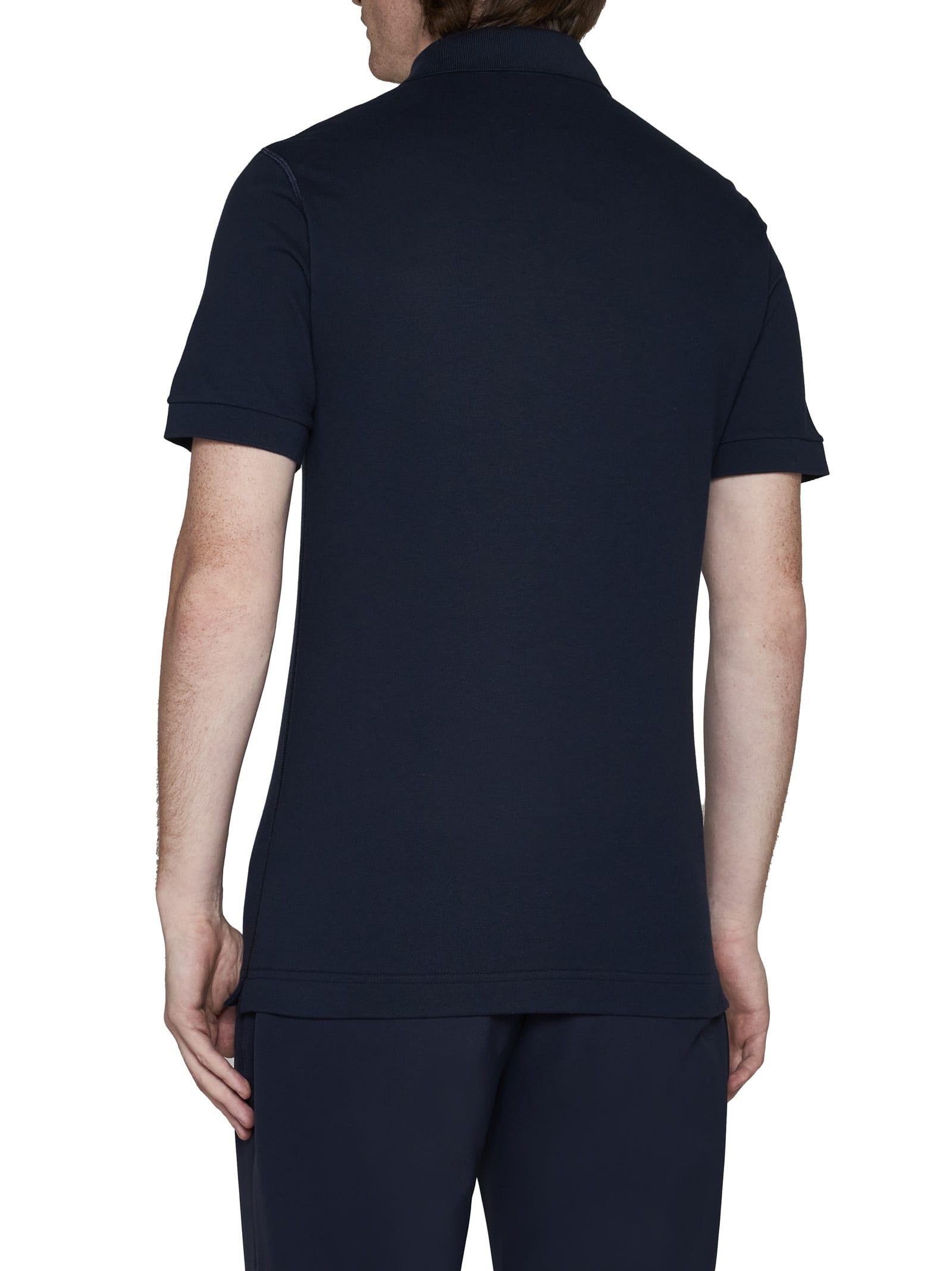 Shop Dolce & Gabbana Polo Shirt In Blu Scurissimo 1