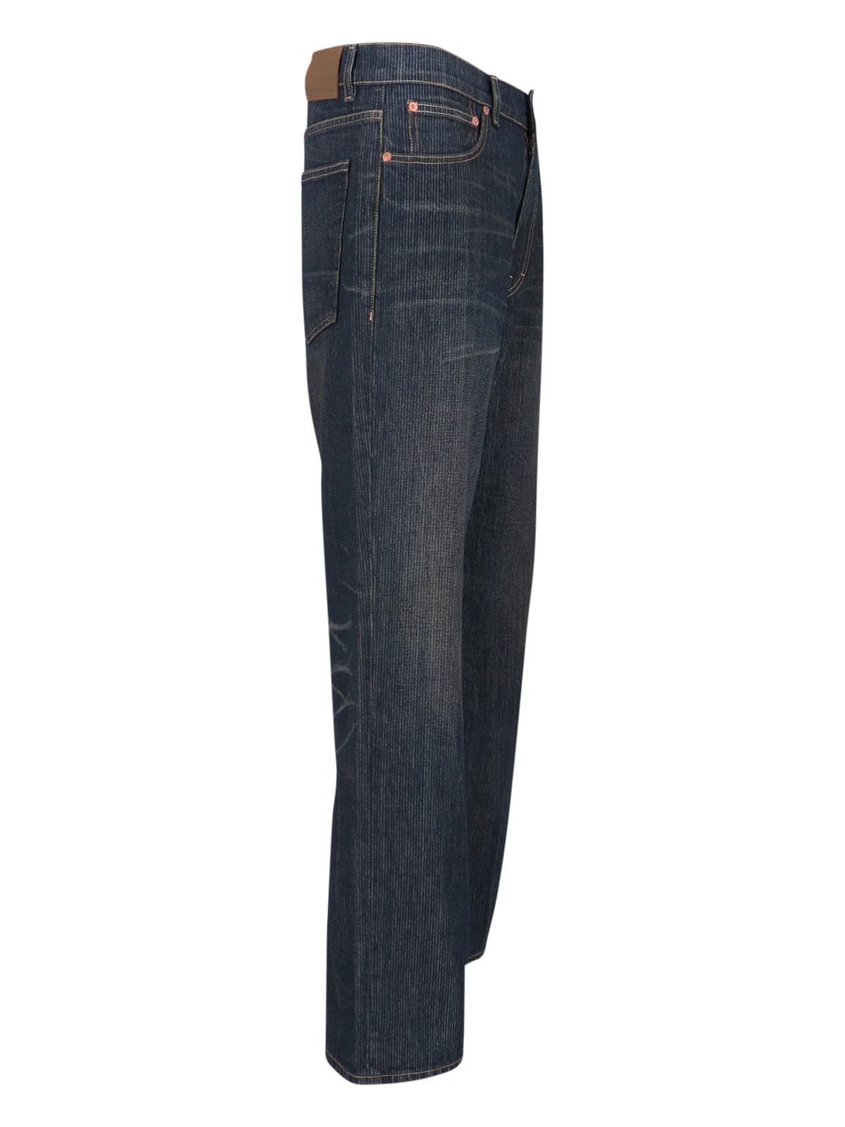 Our Legacy Straight Leg Five-pocket Trousers With Belt Loops In Blue