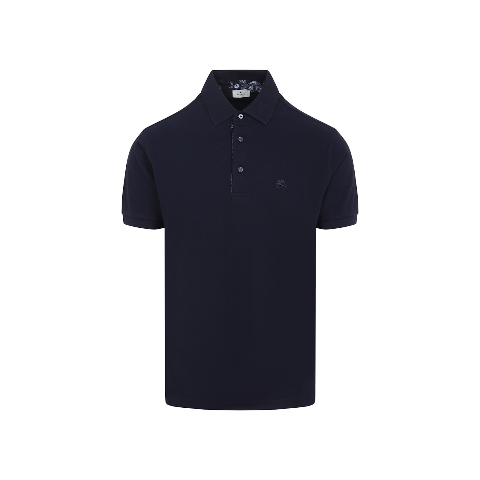 Etro Pegaso Embroidered Polo T-shirt In Blue