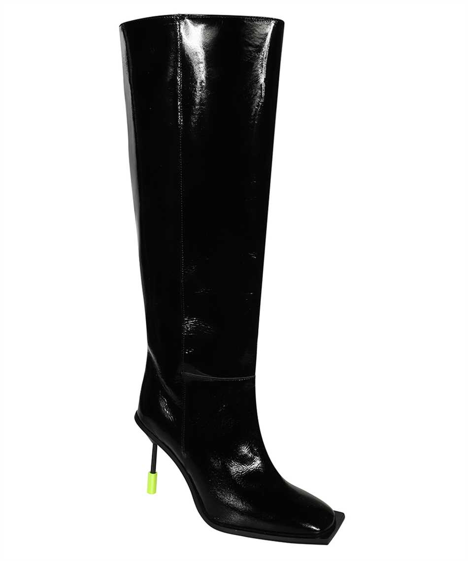 Msgm Leather Boots In Black