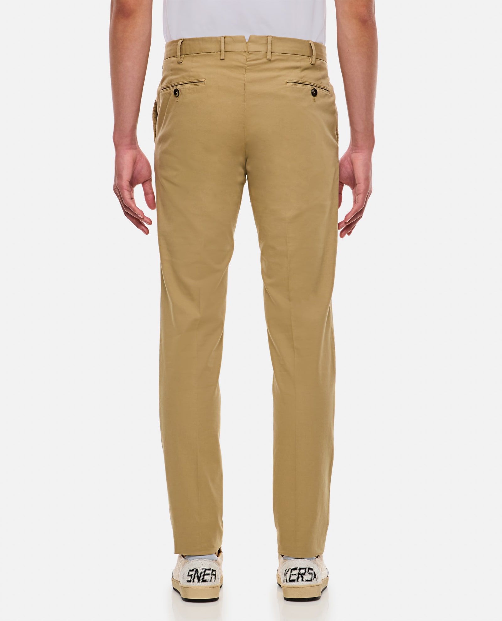 Shop Pt01 Slim Trousers In Beige