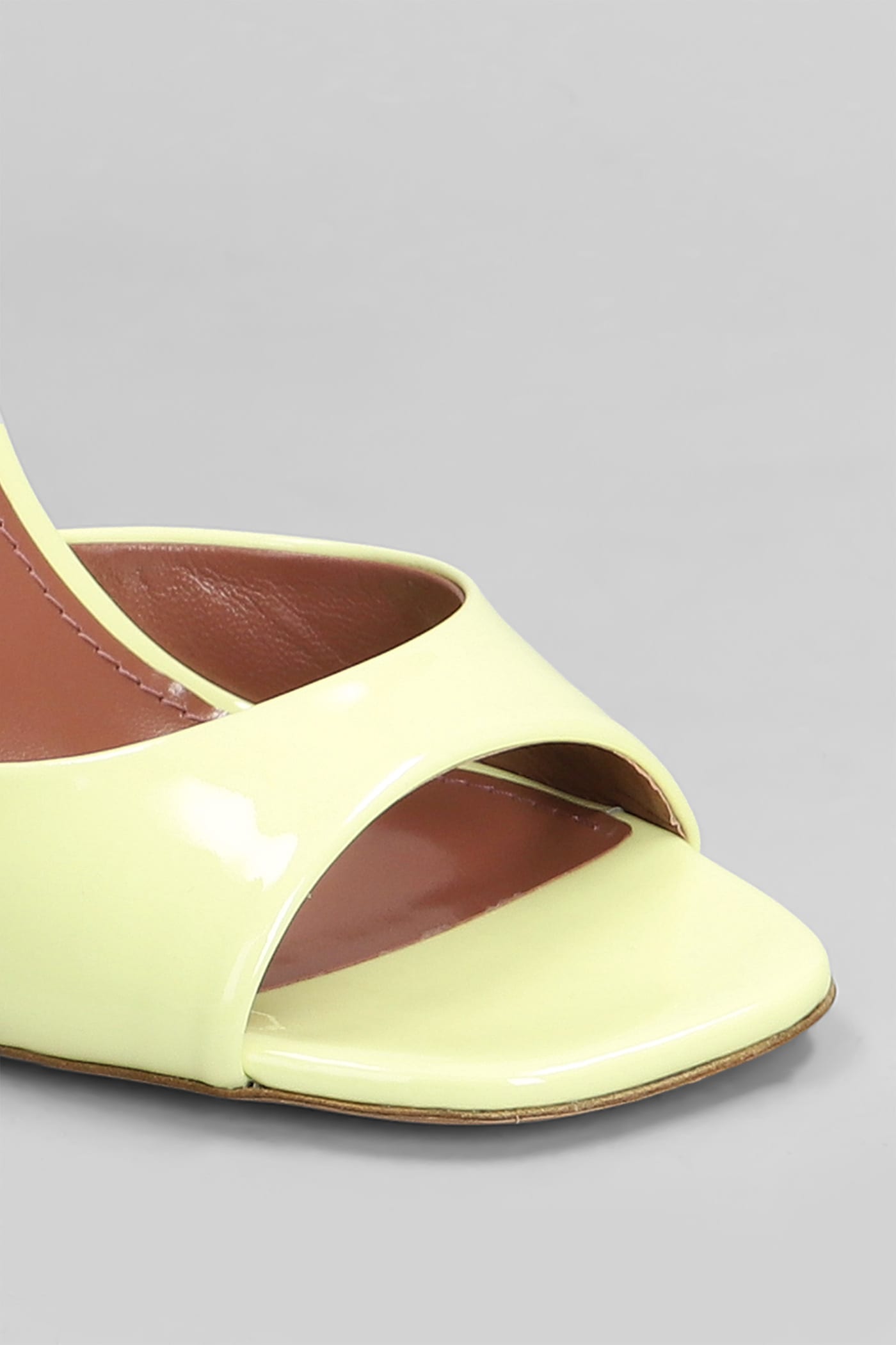 Paris Texas Lara Sandal 100 Sandals In Yellow Patent Leather In Yellow