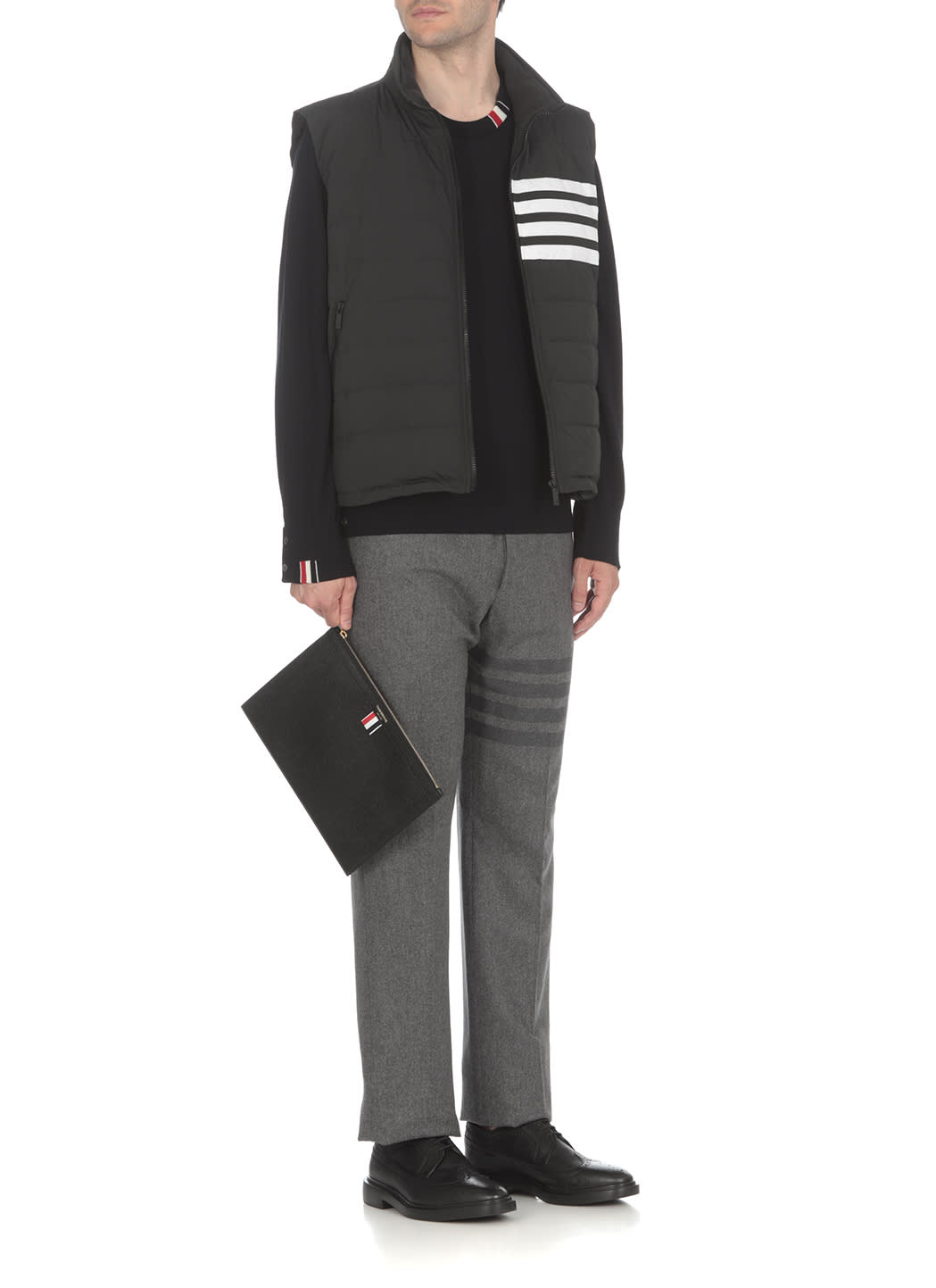 Thom Browne Virgin Wool Crew-neck Sweater In Blue