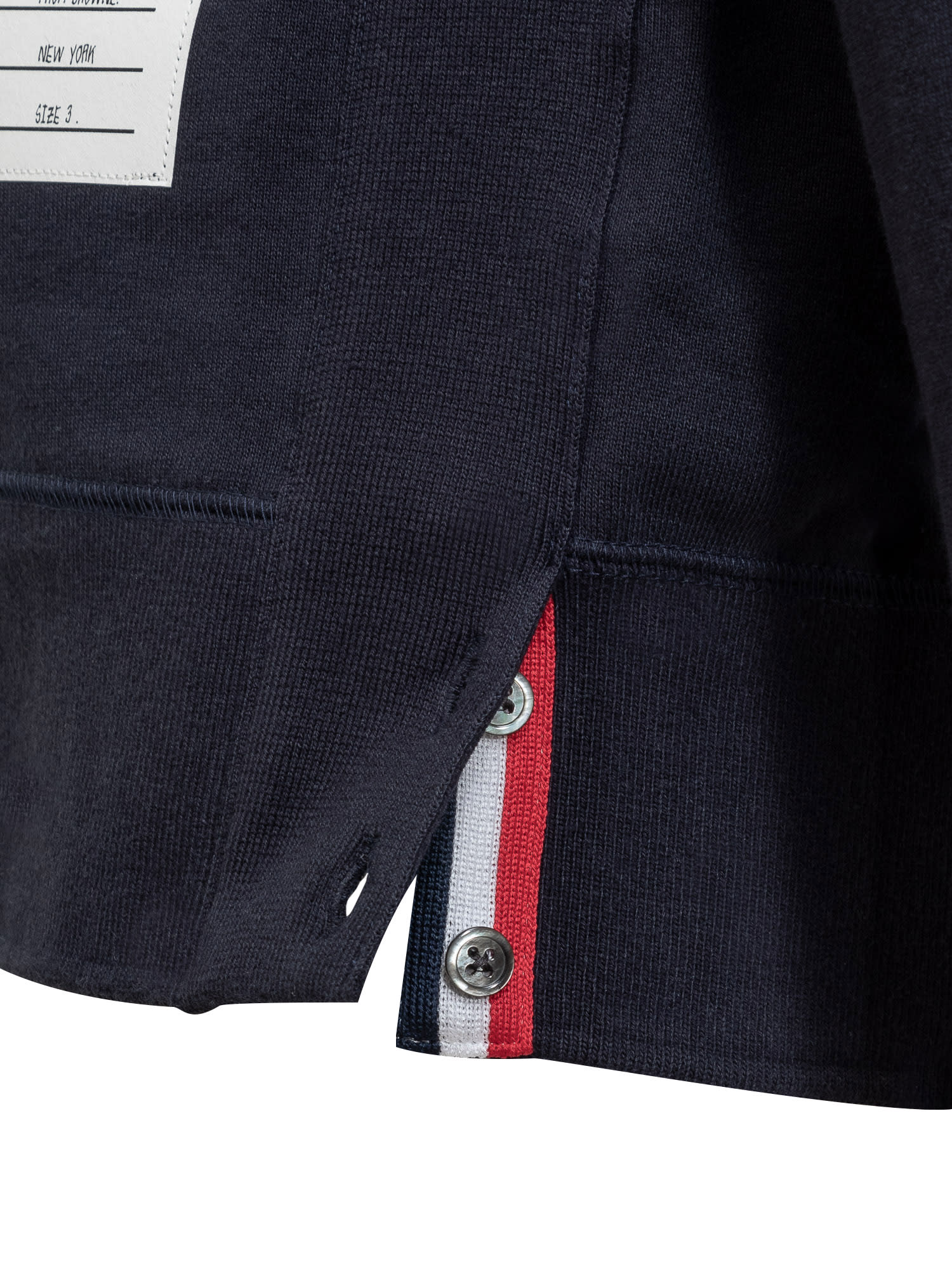 Shop Thom Browne Classic 4-bar Sweatshirt In Blu Scuro