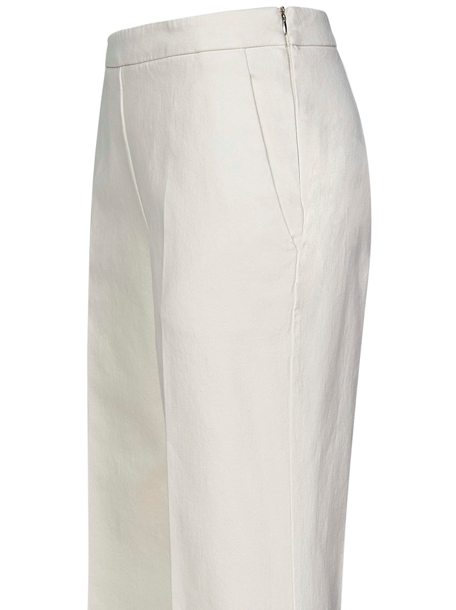 Shop Drumohr Trousers In White