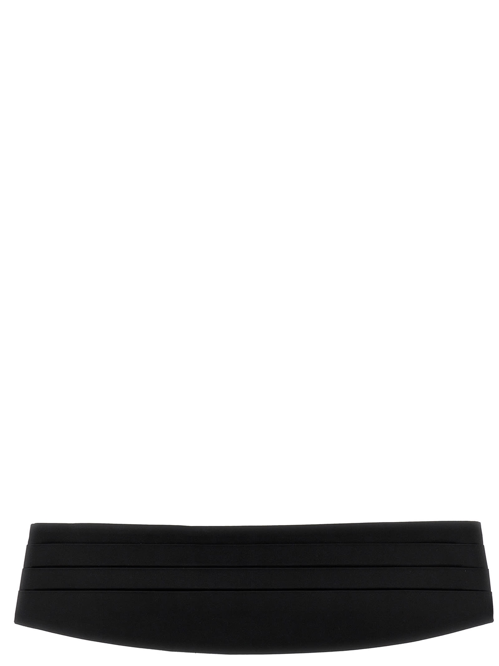 Shop Dolce & Gabbana Tuxedo Belt In Black